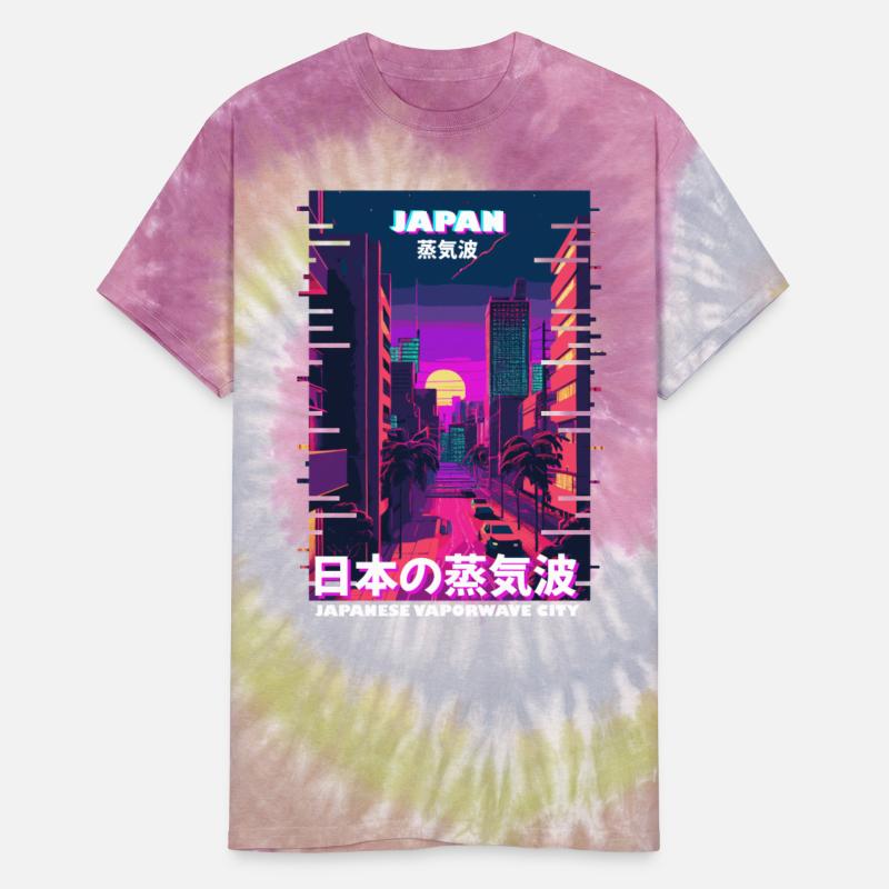 Tokyo City Pop Japan Vaporwave Cyber Glitch Art Ci