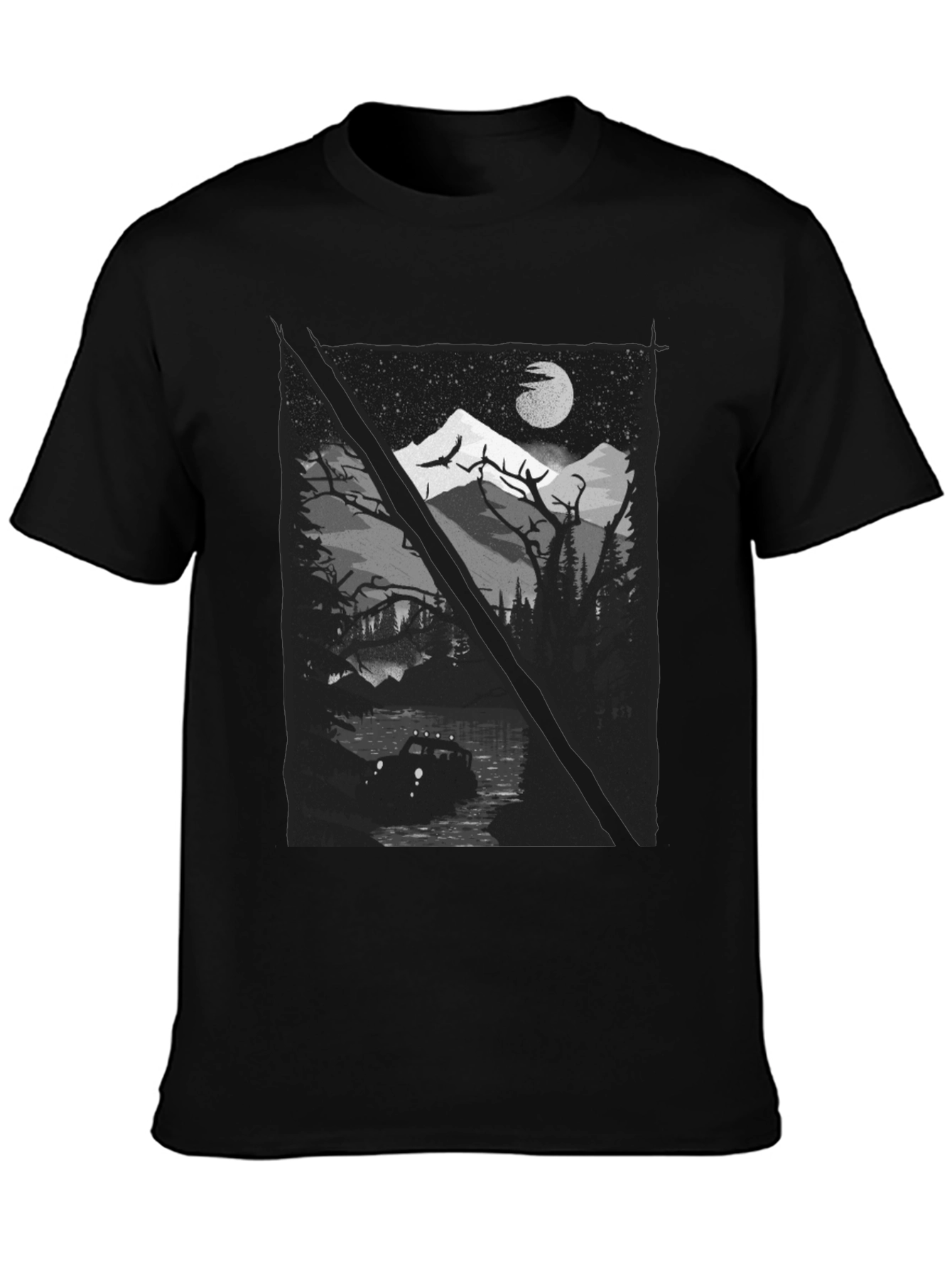 Off-Road Adventure Graphic Tee - Black