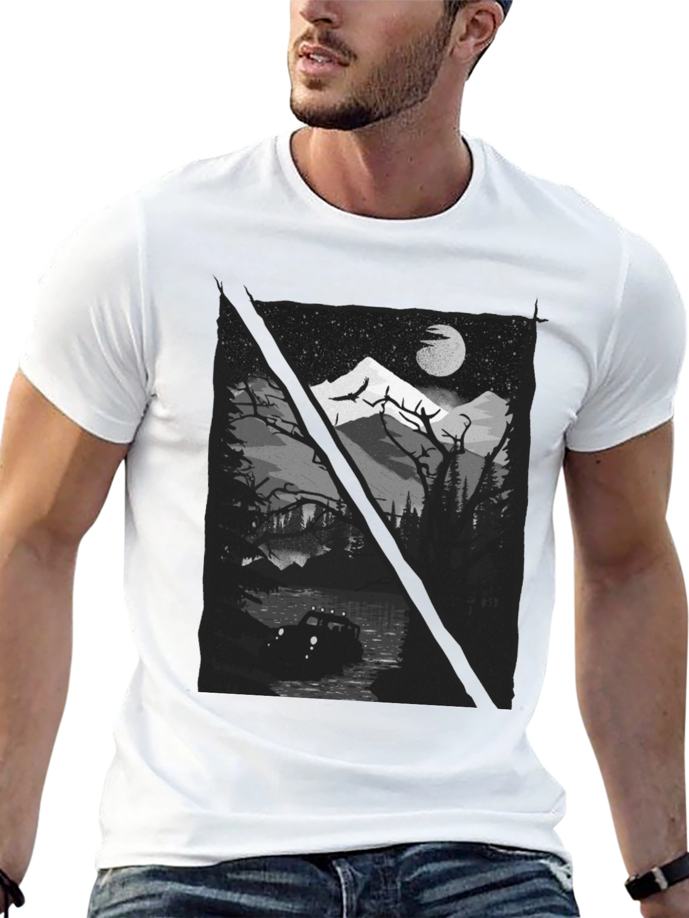 Off-Road Adventure Graphic Tee - Black