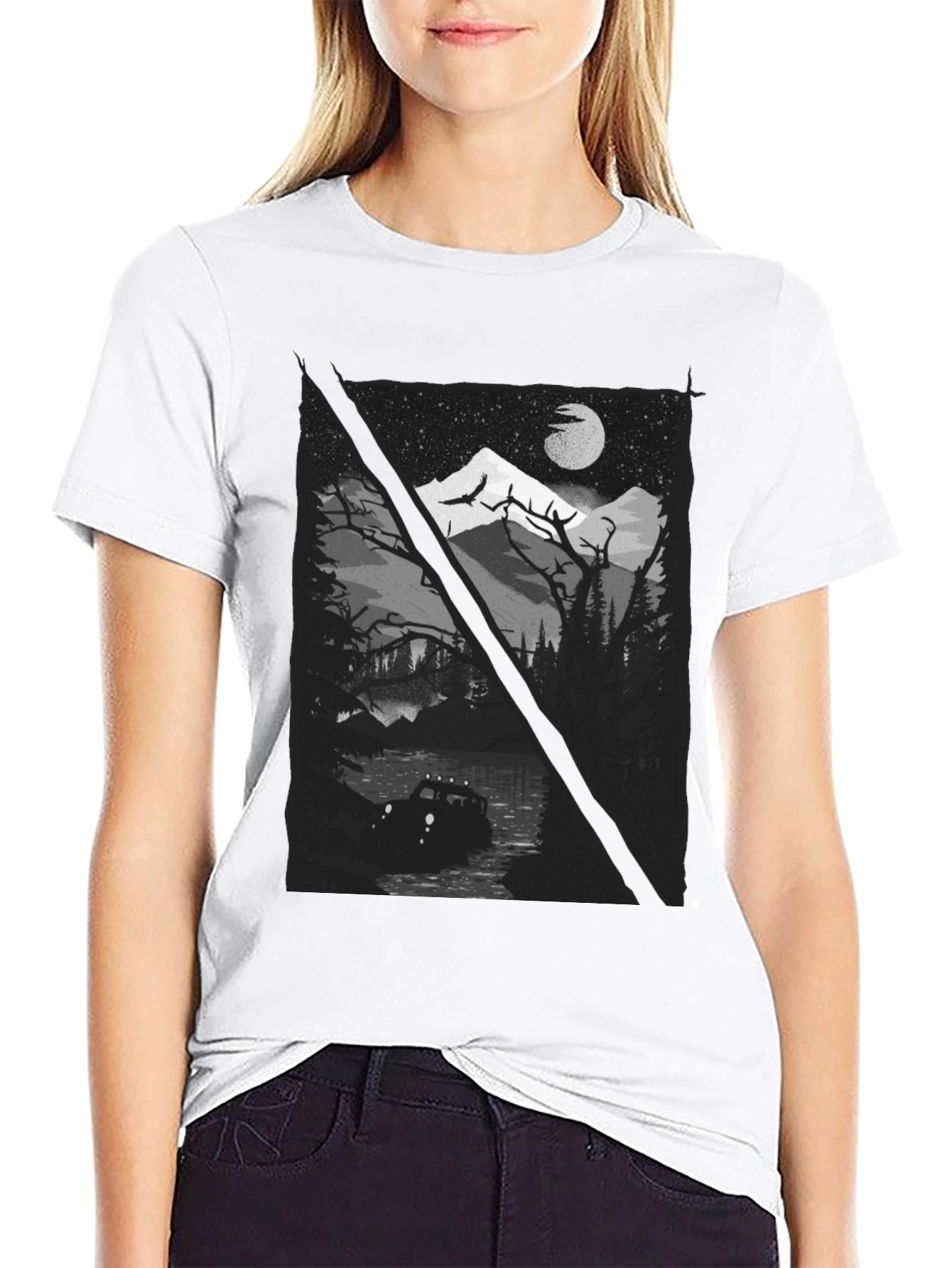 Off-Road Adventure Graphic Tee - Black