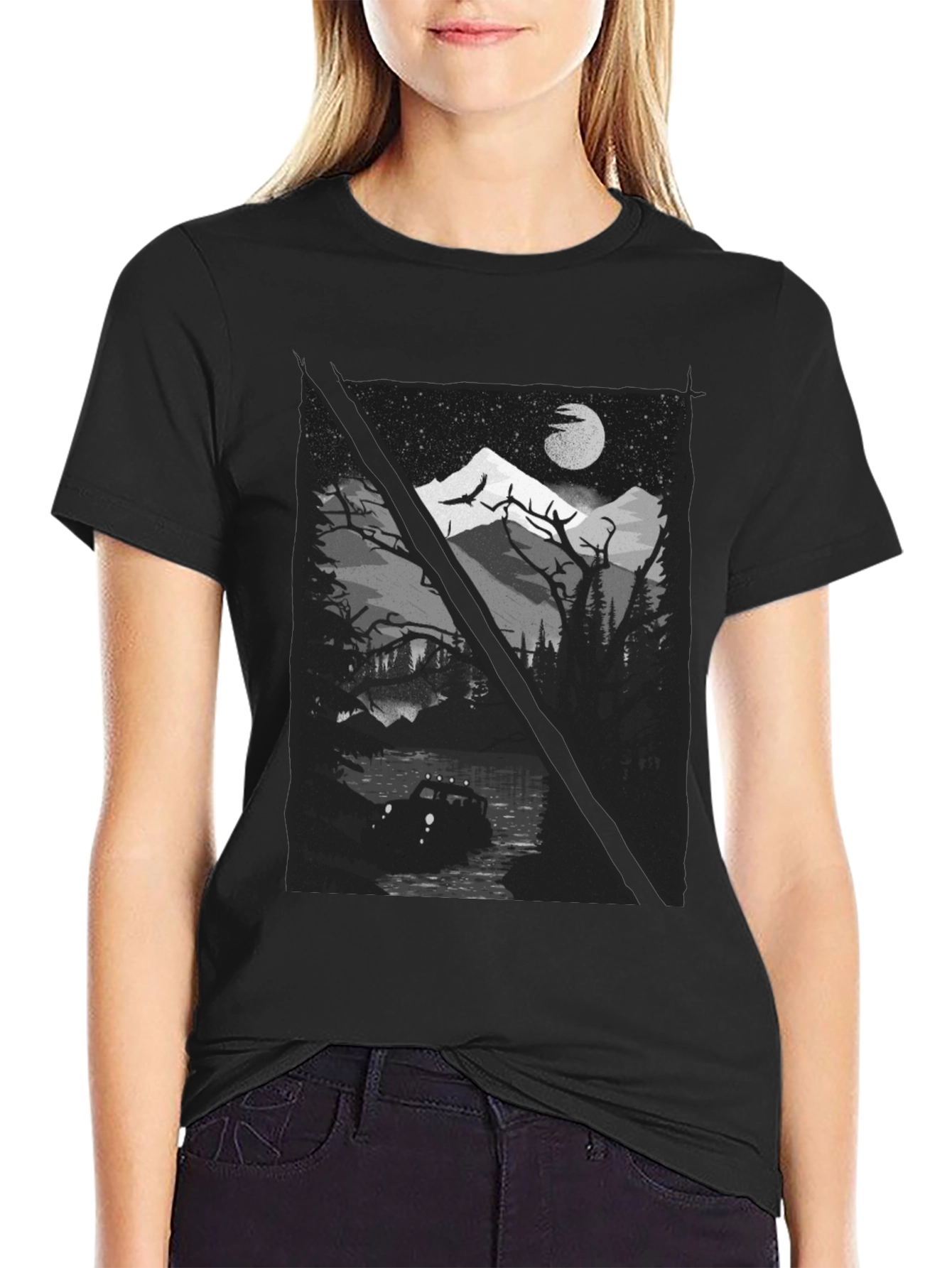 Off-Road Adventure Graphic Tee - Black