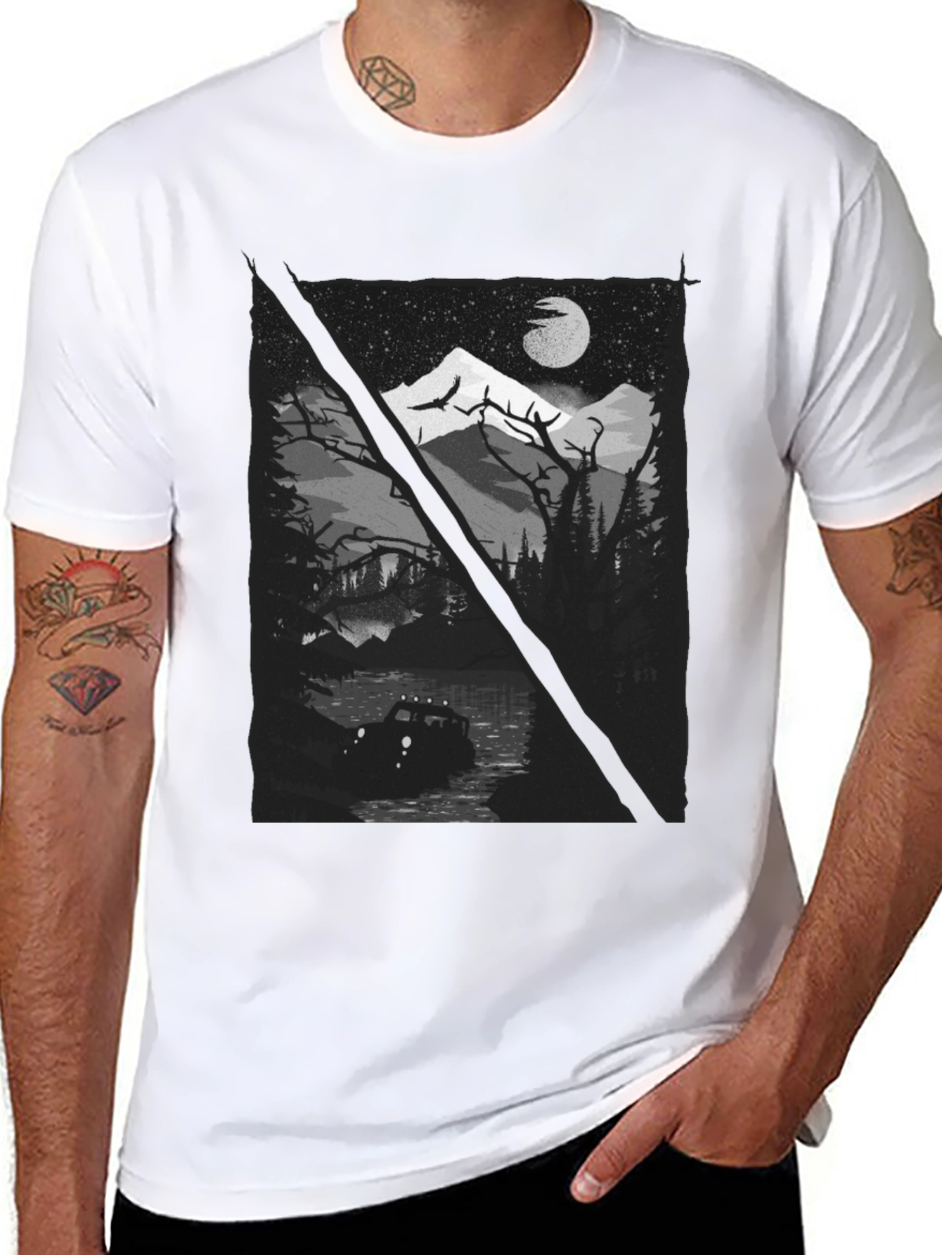 Off-Road Adventure Graphic Tee - Black