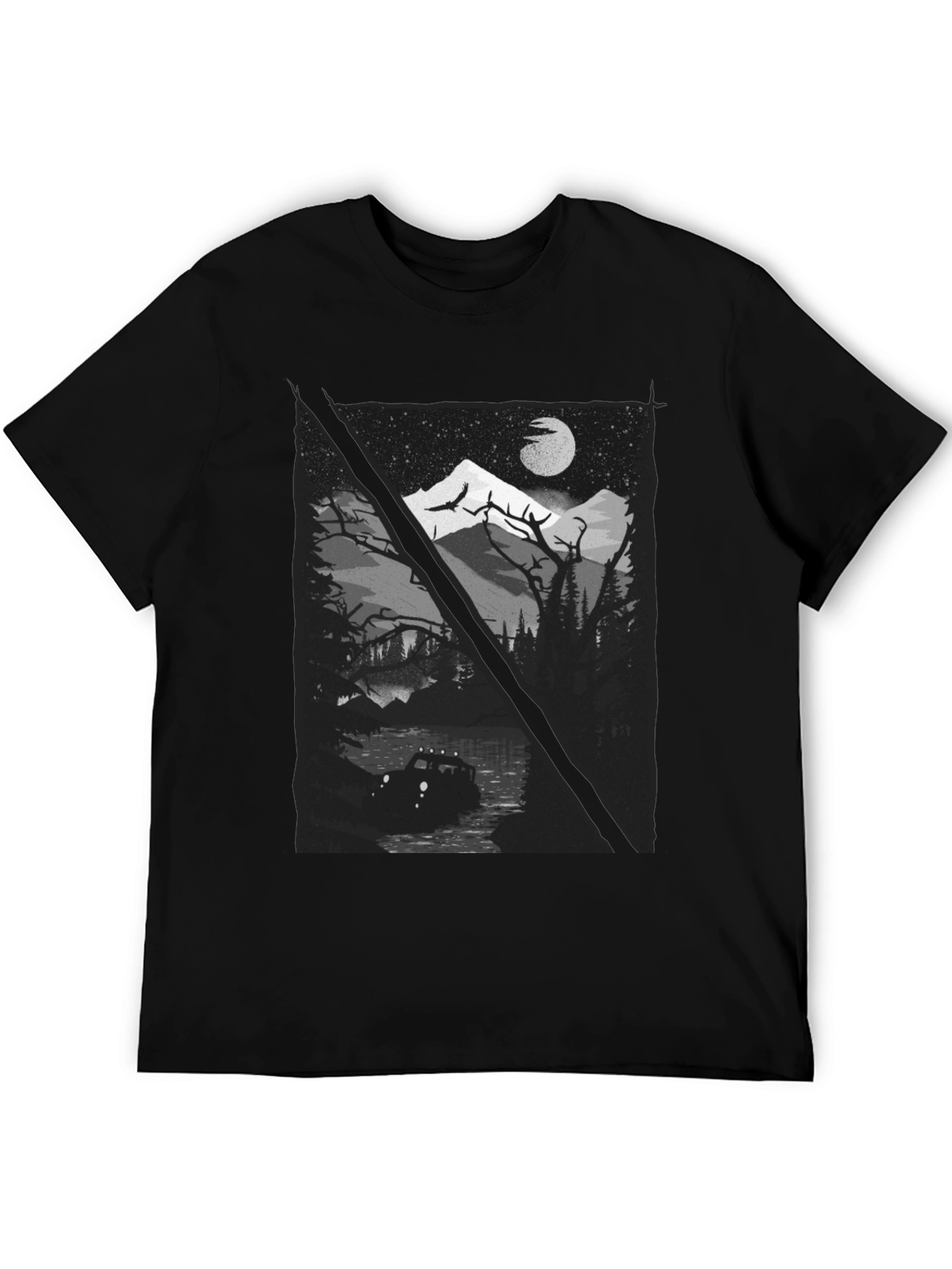 Off-Road Adventure Graphic Tee - Black