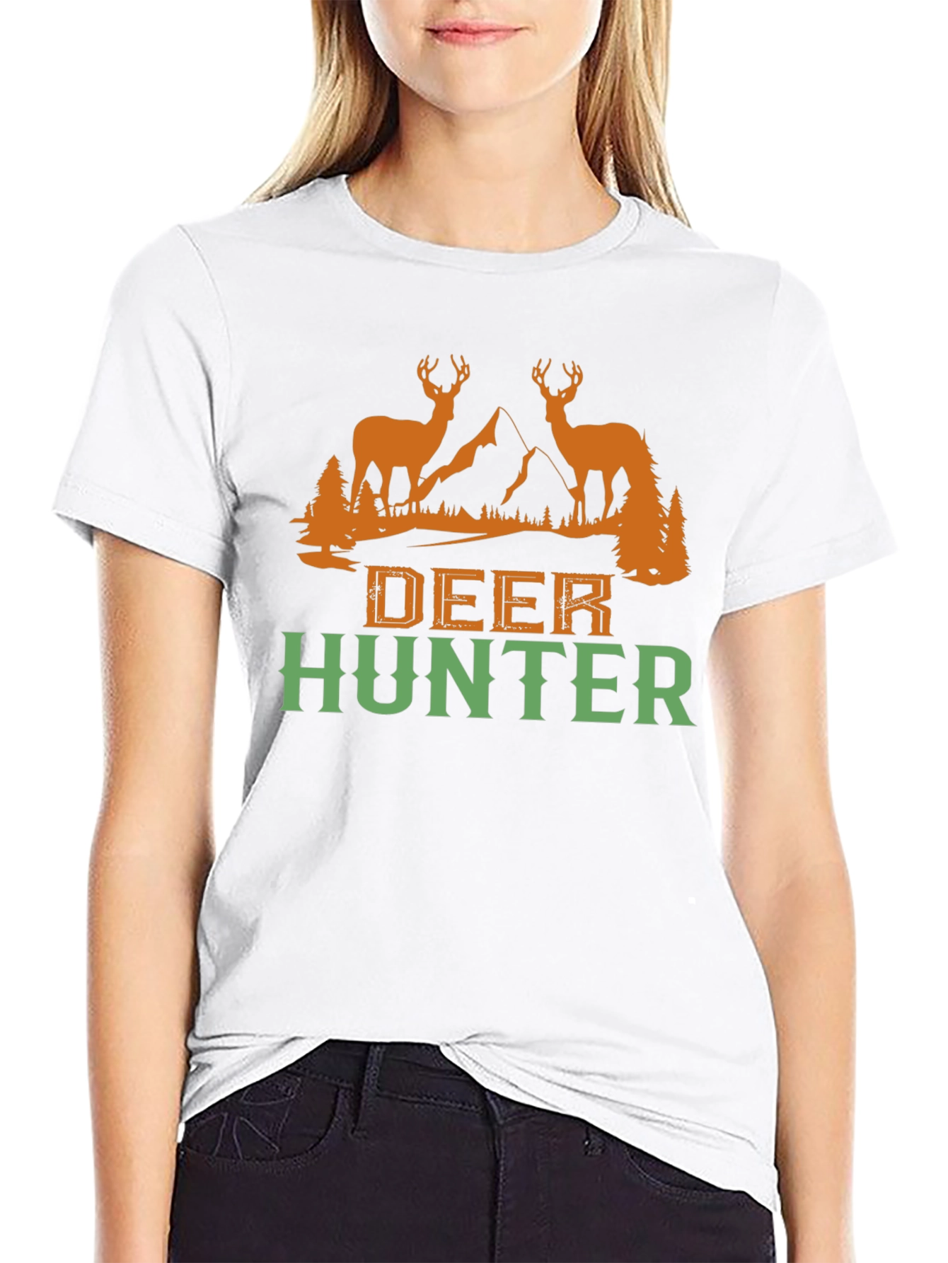 Deer Hunter Graphic Tee - Hunting Outdoors T-Shirt