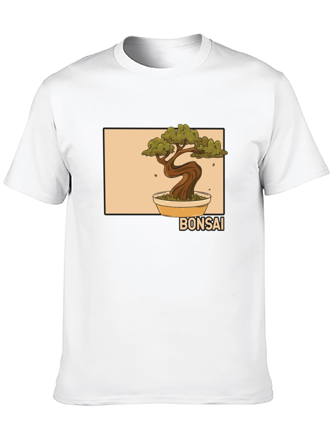 Bonsai Tree Graphic Black T-Shirt
