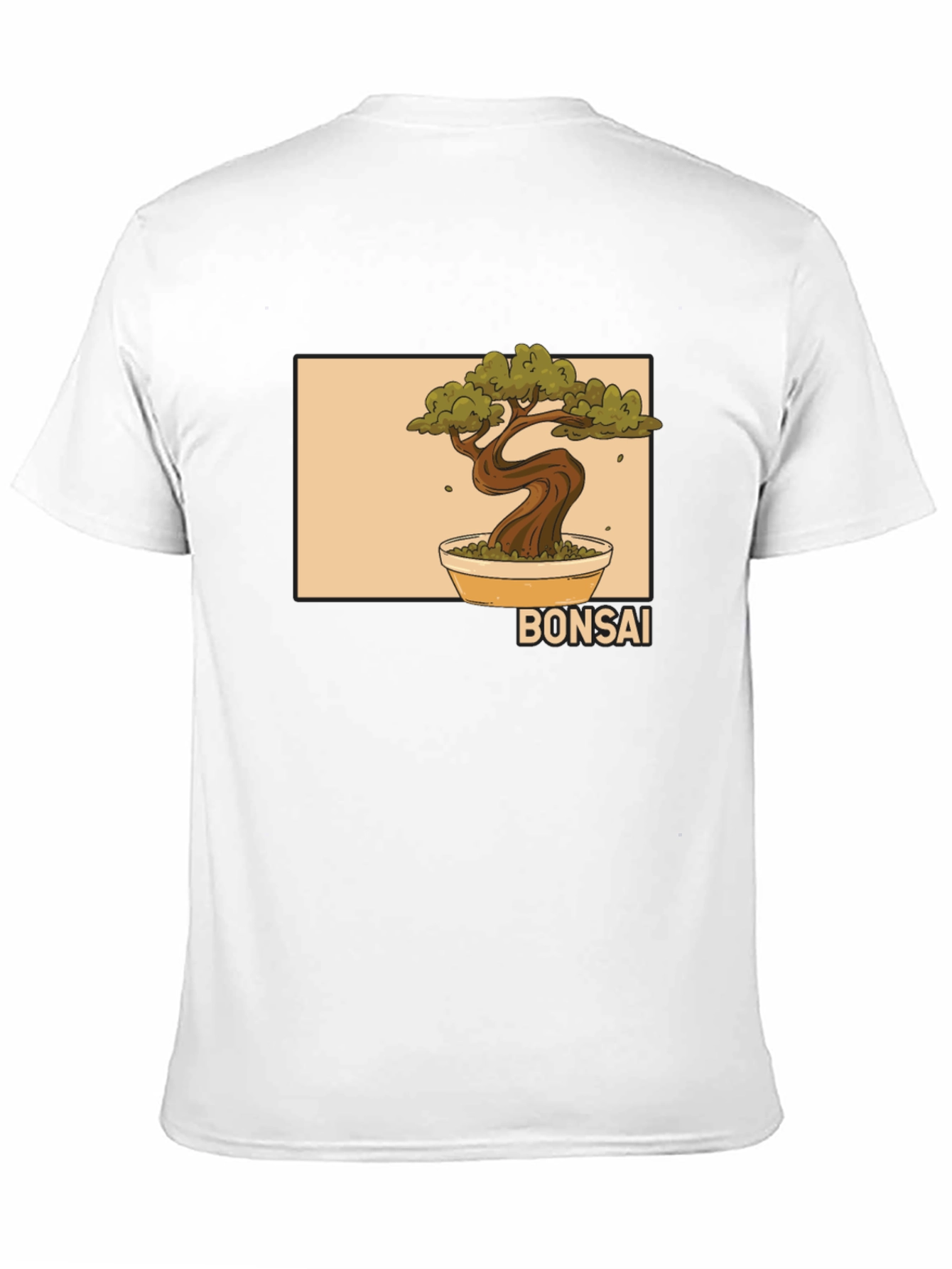 Bonsai Tree Graphic Black T-Shirt