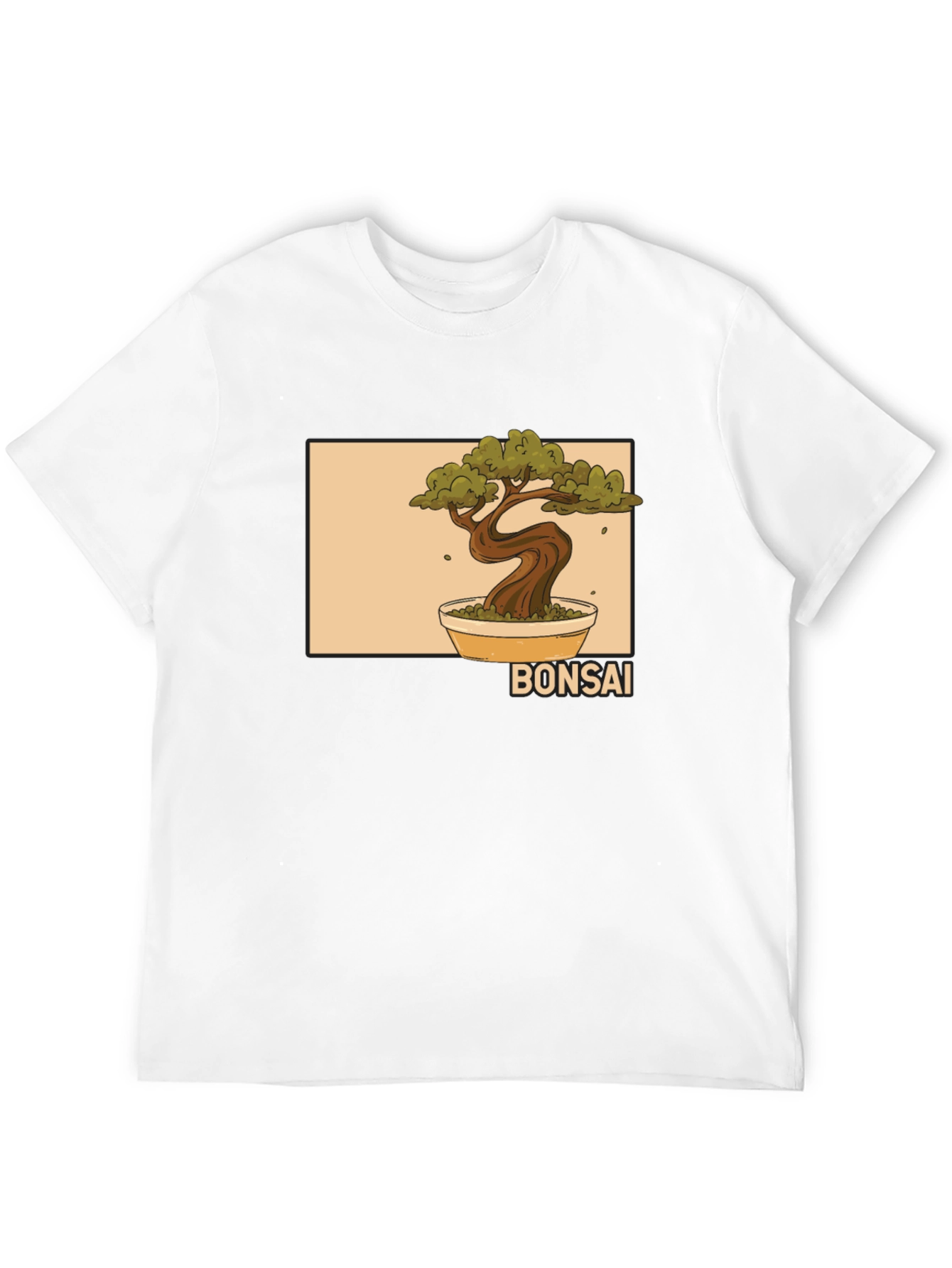 Bonsai Tree Graphic Black T-Shirt
