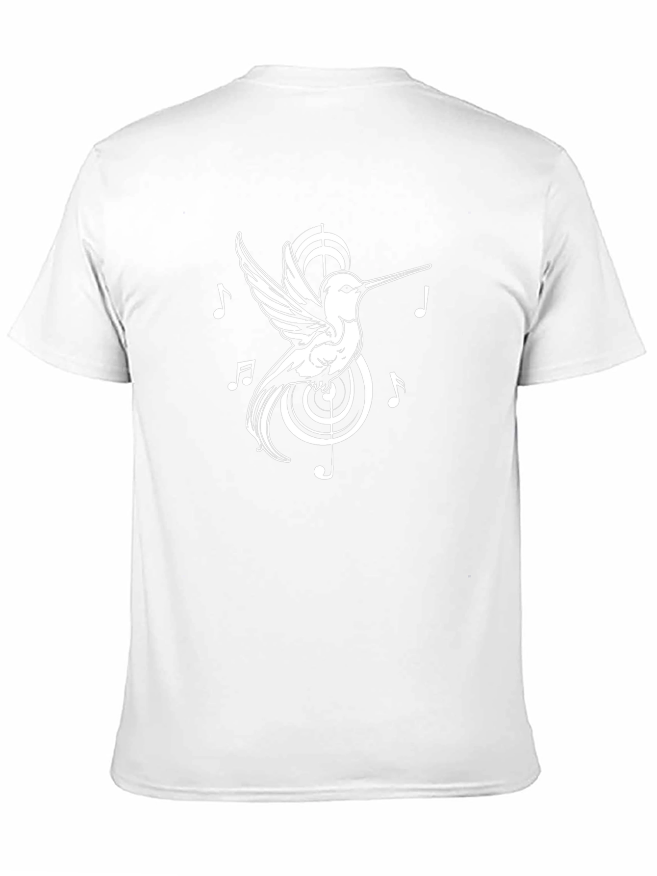 Hummingbird Music Notes Graphic Tee - Black
