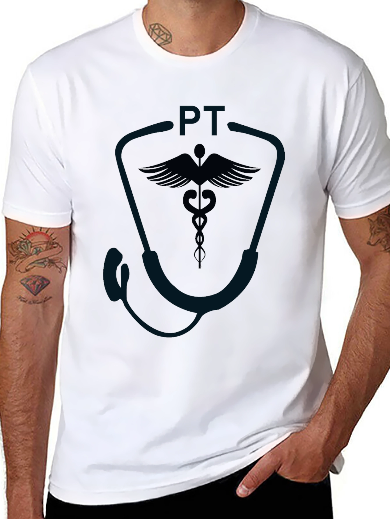 PT Physical Therapy Stethoscope T-Shirt