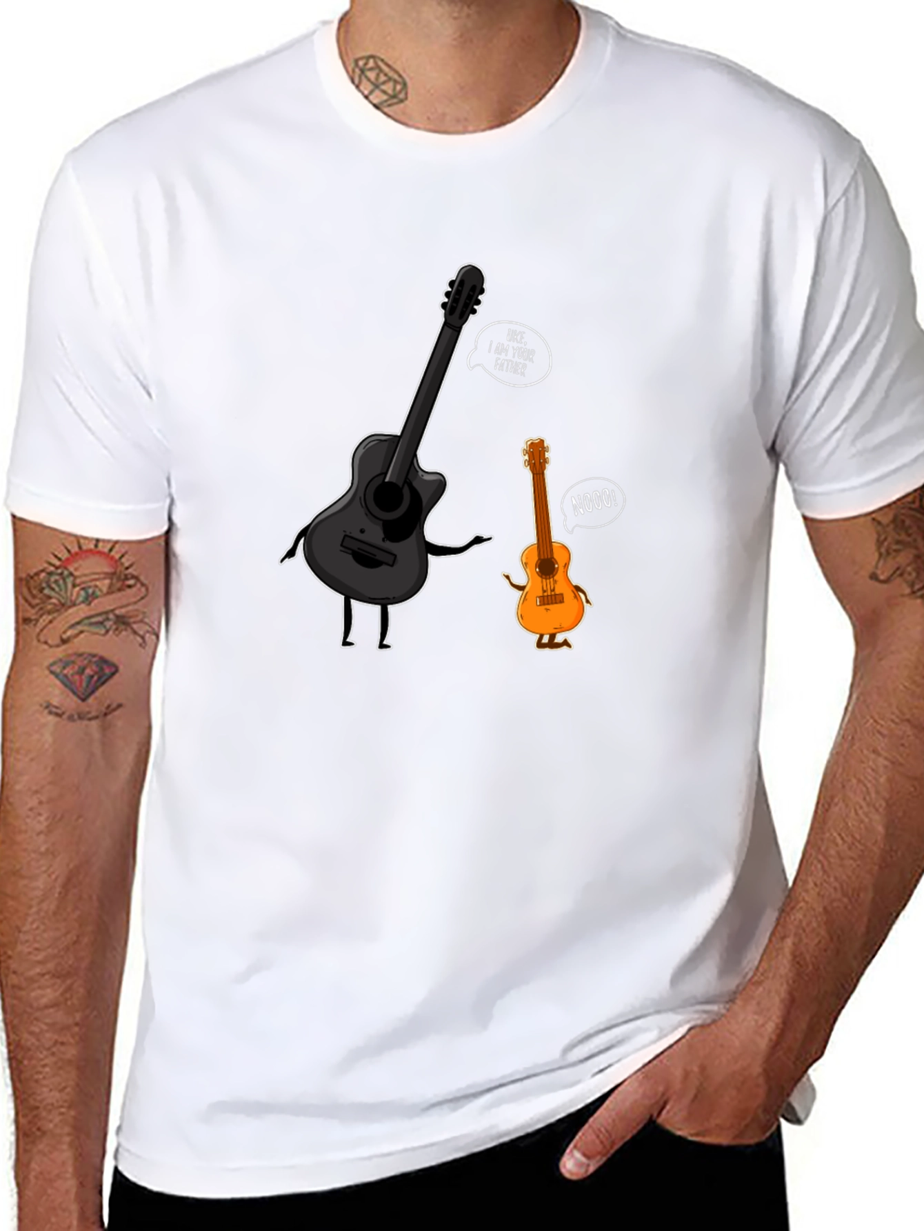Guitar Father T-Shirt - Musical Star Wars Parody Tee