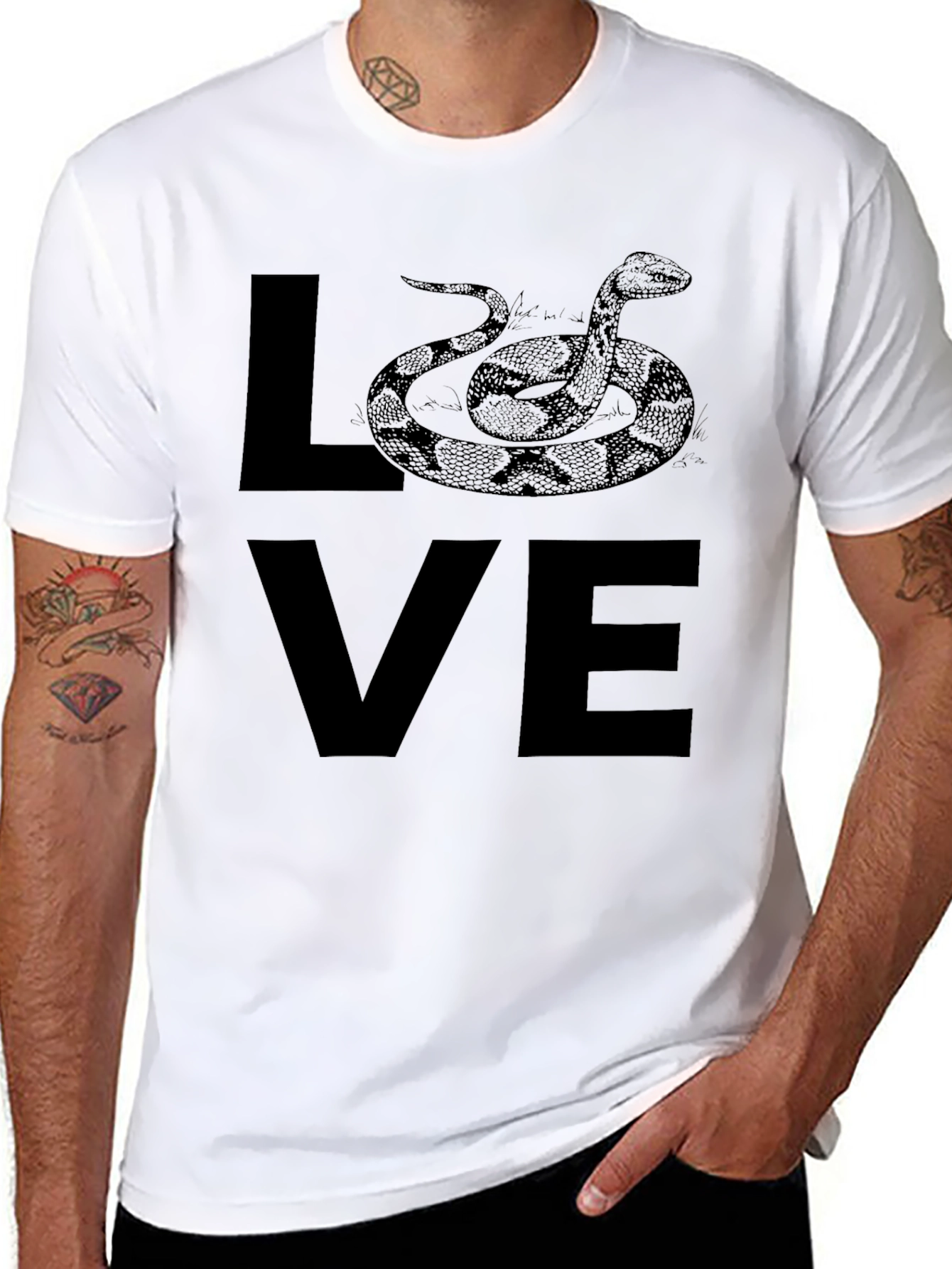 Love Snake Tee - Unique Graphic T-Shirt