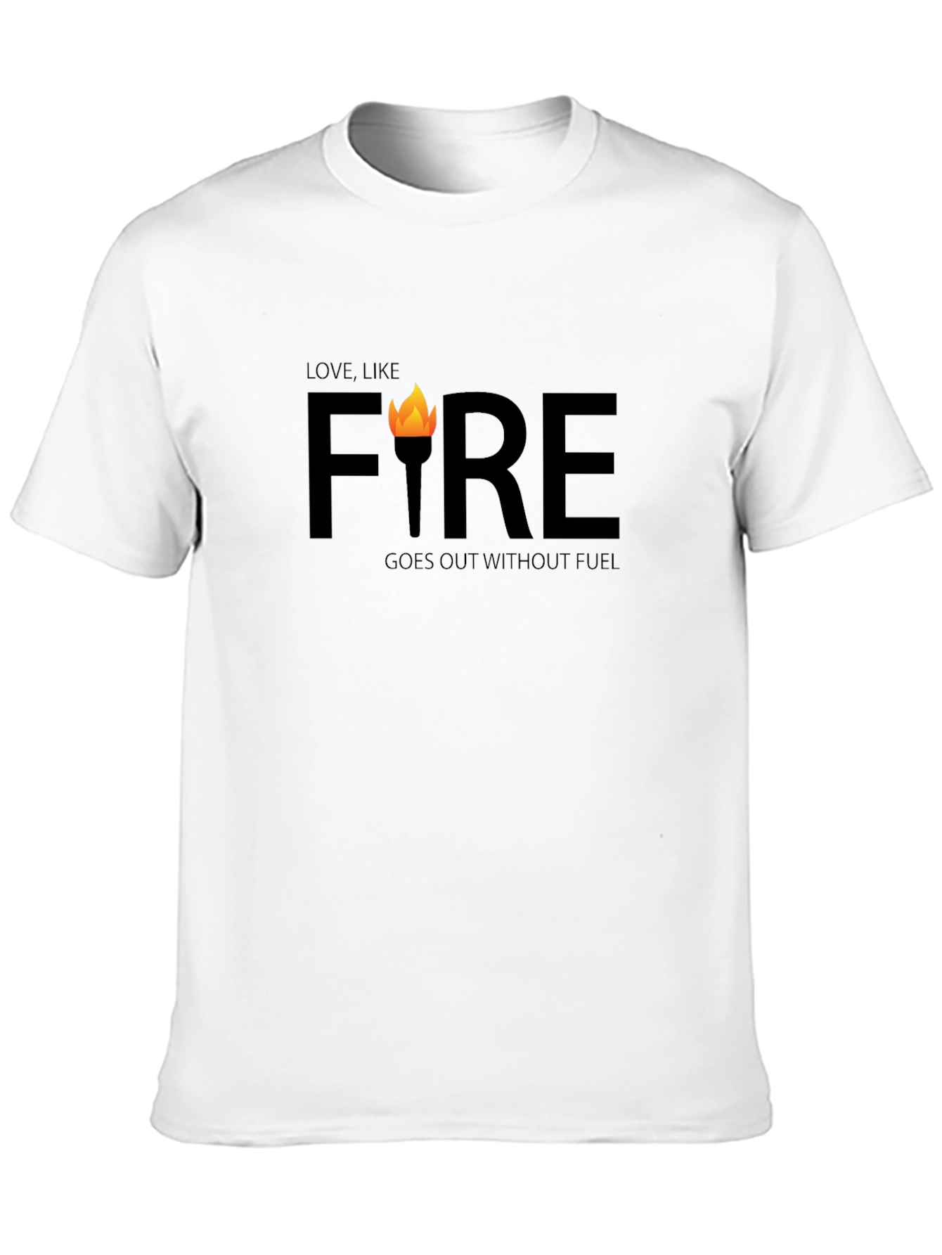 Love Like Fire Graphic Tee - Black