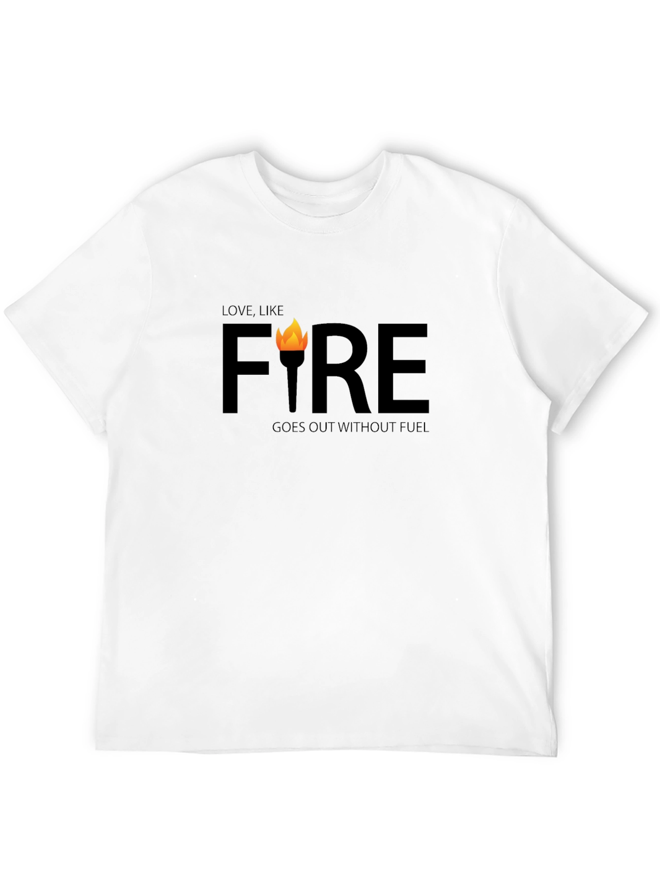 Love Like Fire Graphic Tee - Black