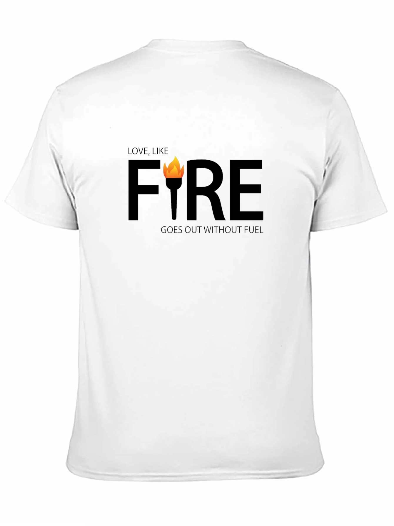 Love Like Fire Graphic Tee - Black