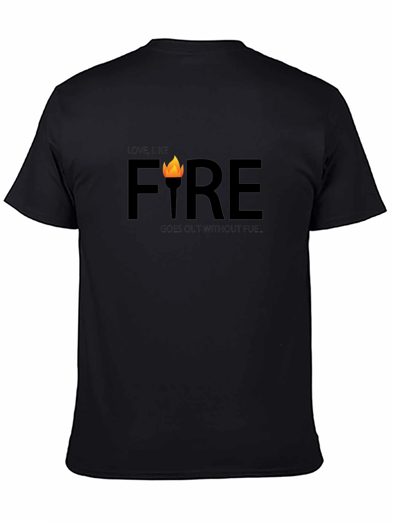 Love Like Fire Graphic Tee - Black