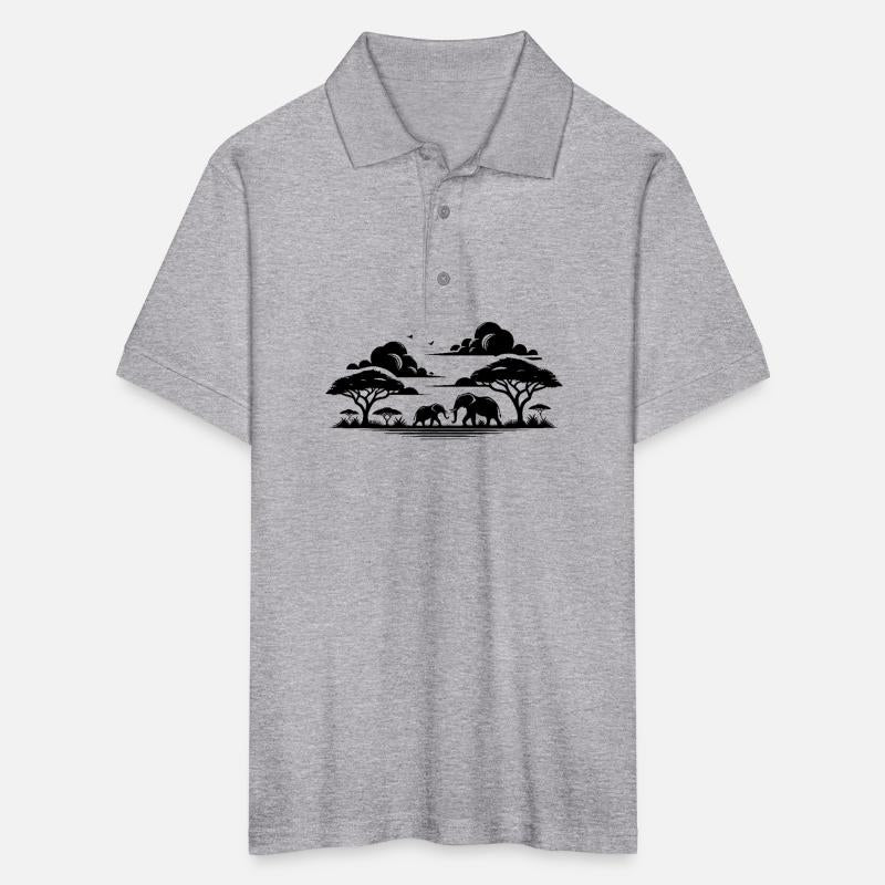 Tranquil Savannah Scene With Elephants