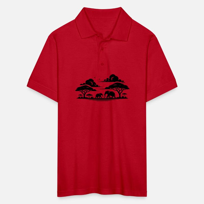 Tranquil Savannah Scene With Elephants