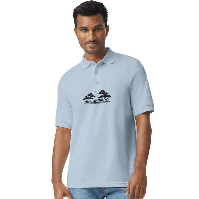 Tranquil Savannah Scene With Elephants