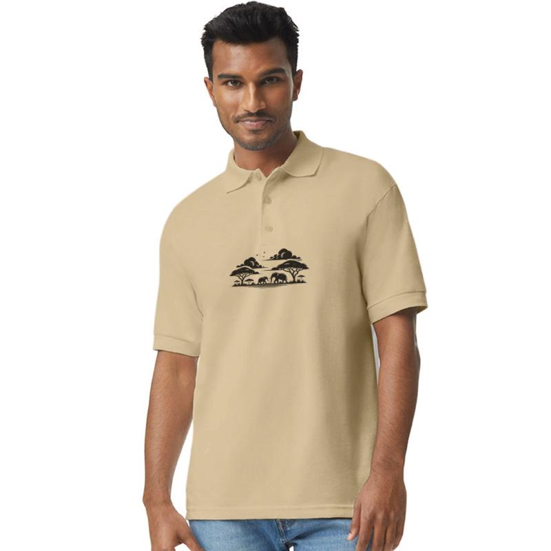 Tranquil Savannah Scene With Elephants