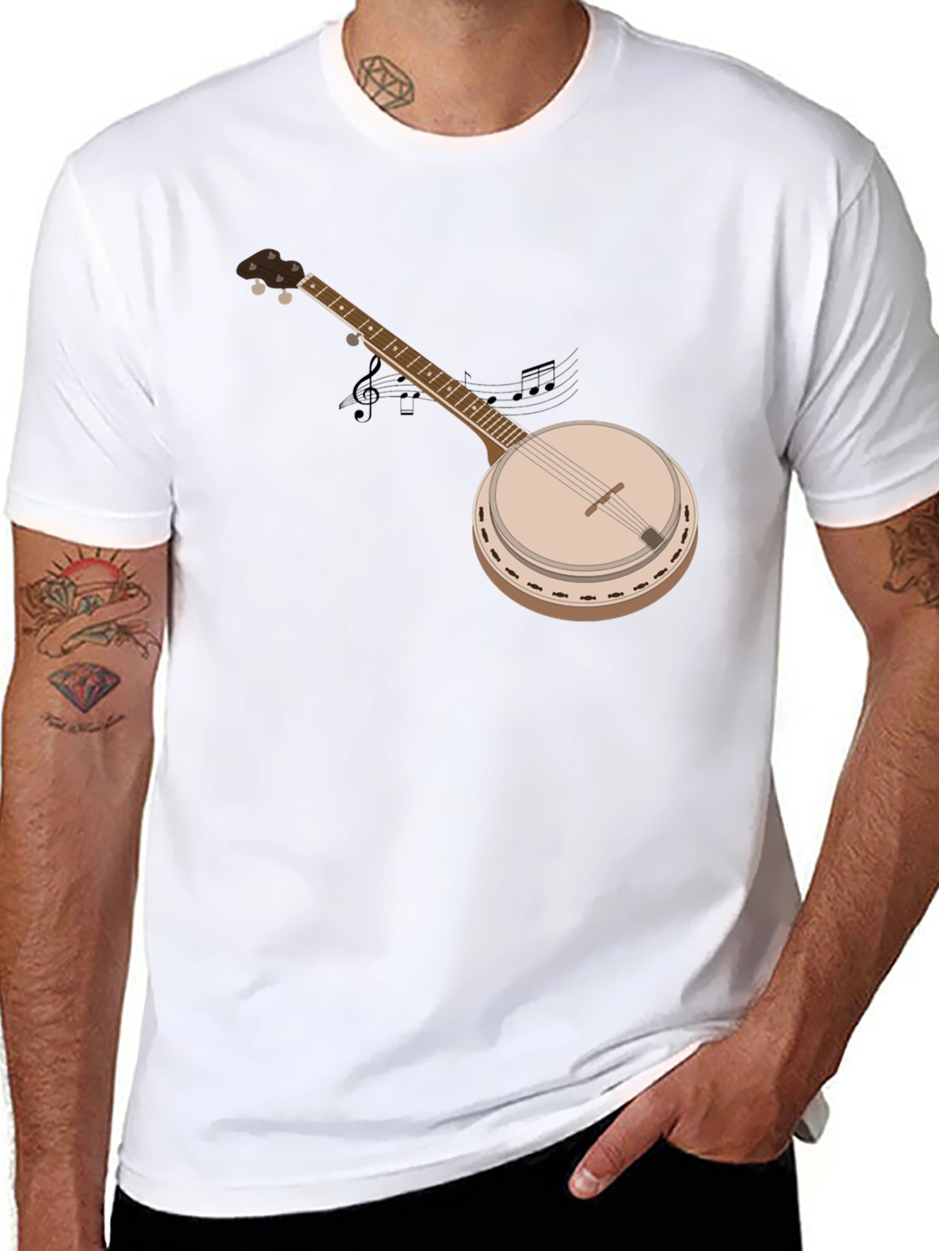 Banjo Graphic T-Shirt - Music Lover Tee