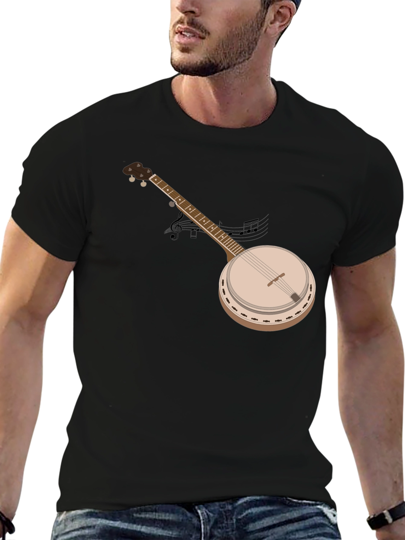 Banjo Graphic T-Shirt - Music Lover Tee