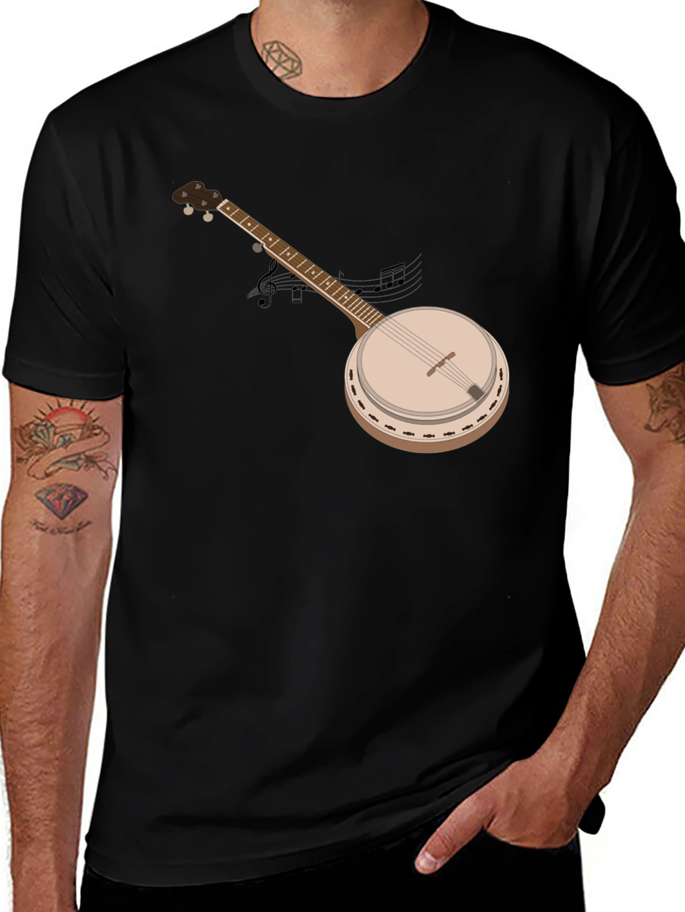 Banjo Graphic T-Shirt - Music Lover Tee