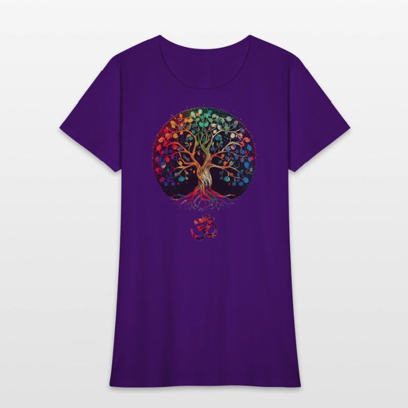 Tree of Life with Om Symbol Yoga