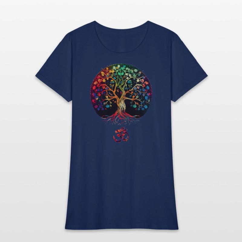 Tree of Life with Om Symbol Yoga