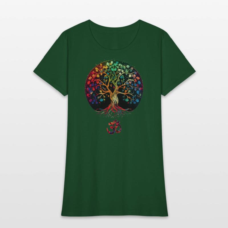 Tree of Life with Om Symbol Yoga