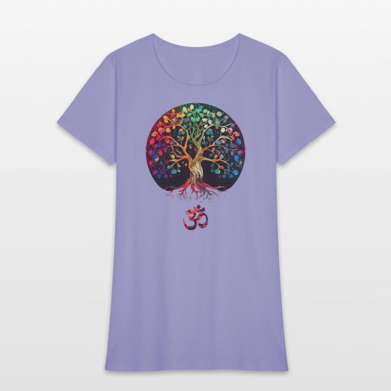 Tree of Life with Om Symbol Yoga