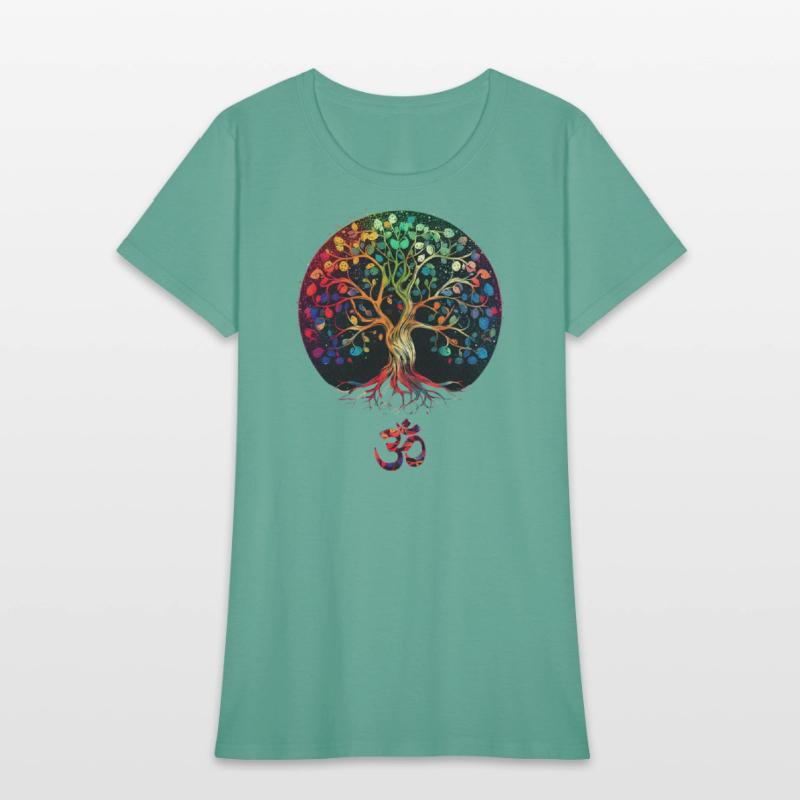 Tree of Life with Om Symbol Yoga