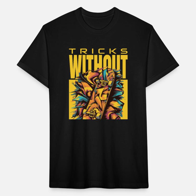 "Tricks Without" Skateboard design
