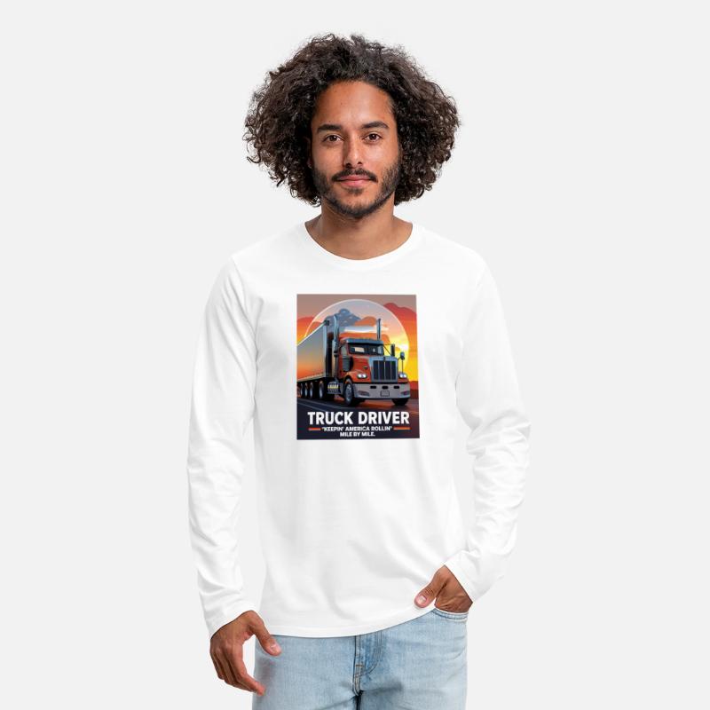 Truck Driver T-Shirt Keepin' America Rollin'