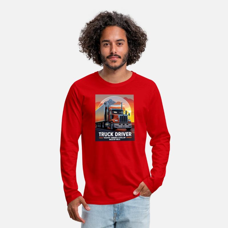 Truck Driver T-Shirt Keepin' America Rollin'
