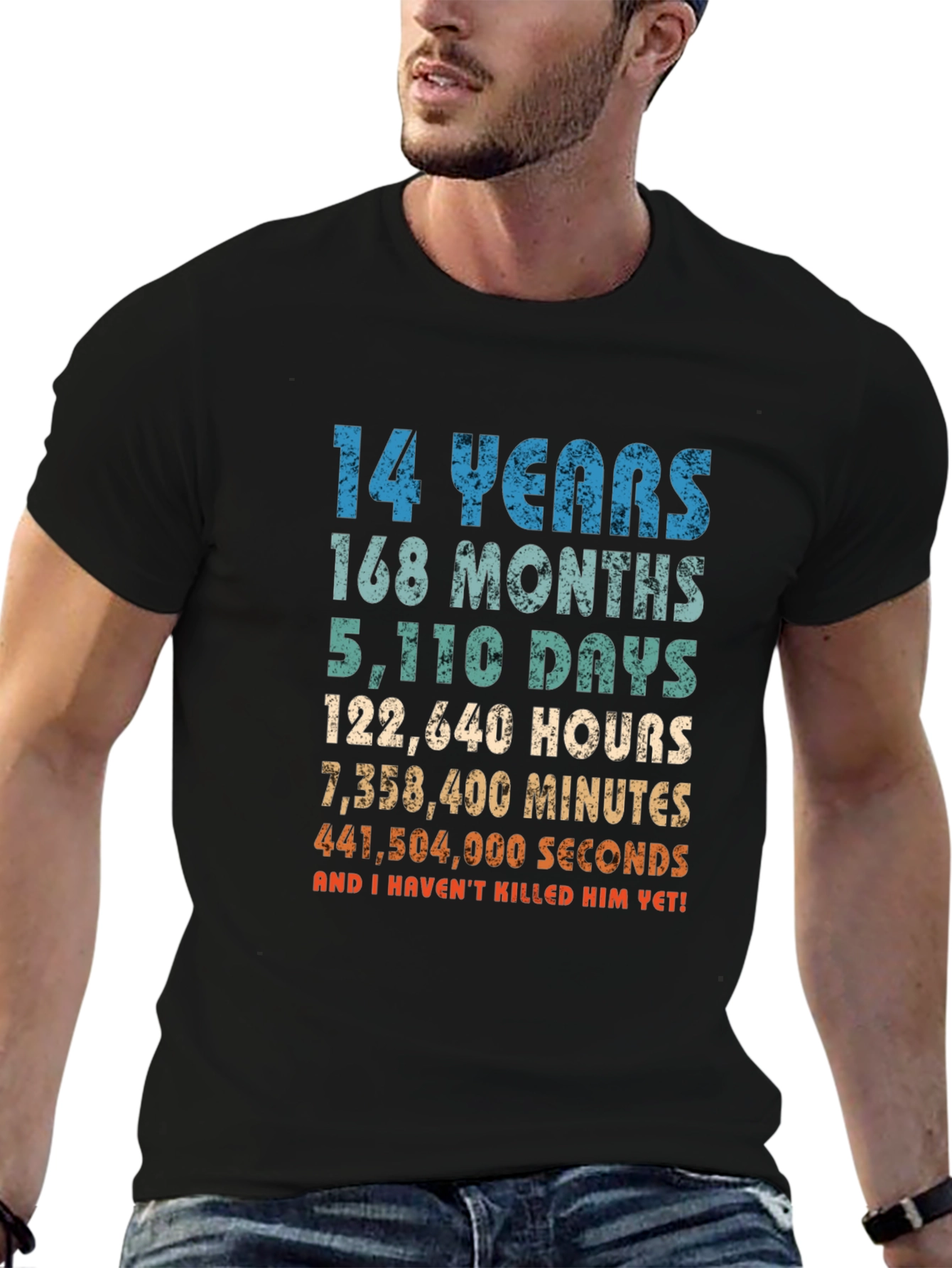 14 Years Anniversary Funny T-Shirt