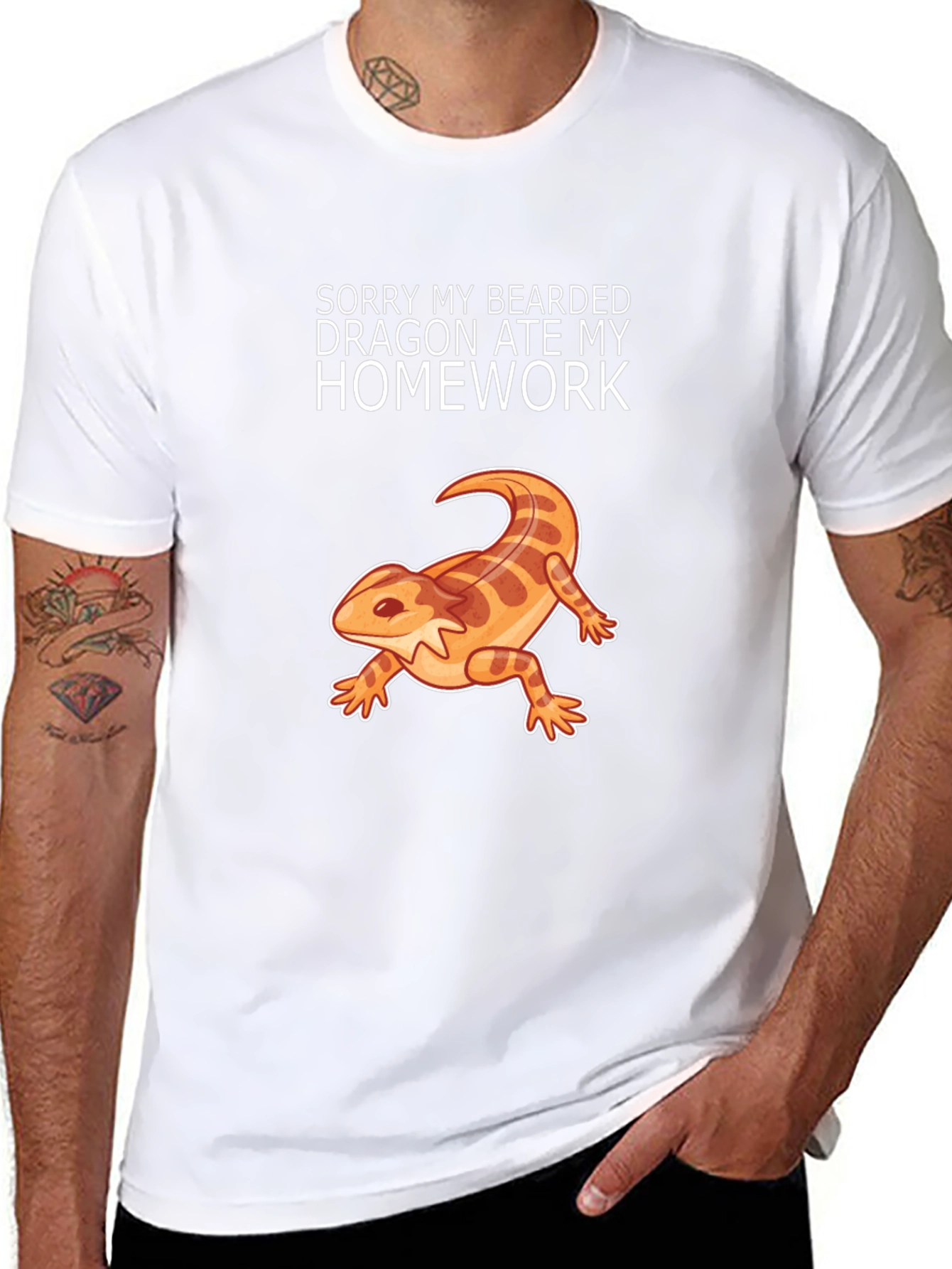 Bearded Dragon Ate My Homework Funny T-Shirt