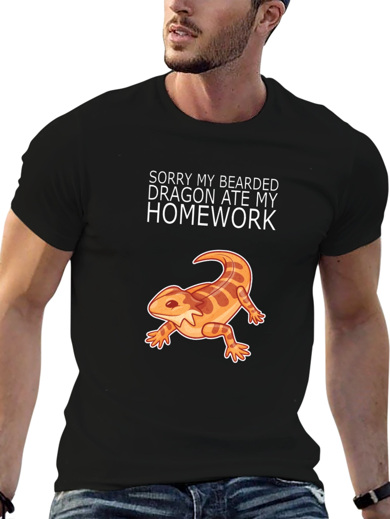Bearded Dragon Ate My Homework Funny T-Shirt