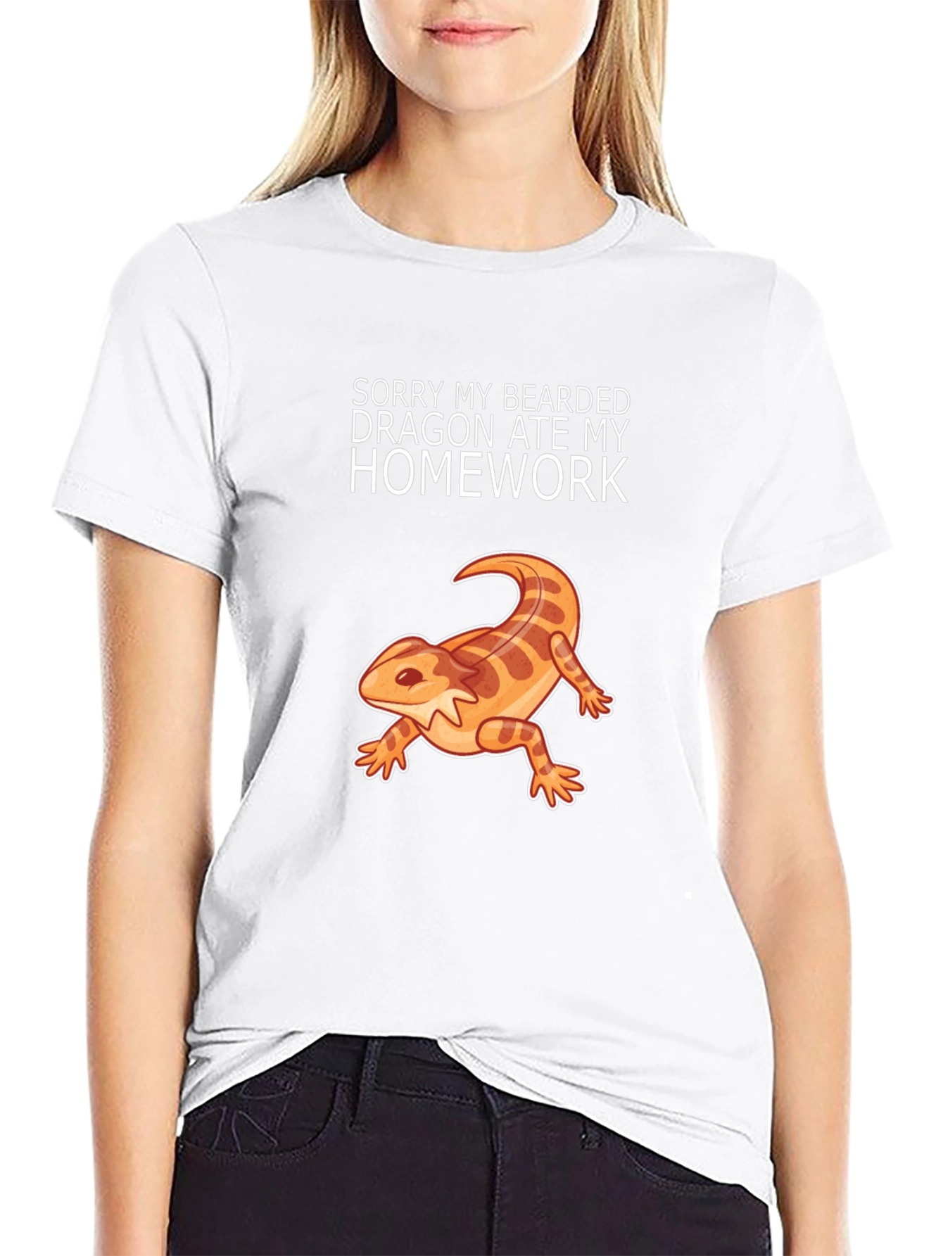 Bearded Dragon Ate My Homework Funny T-Shirt