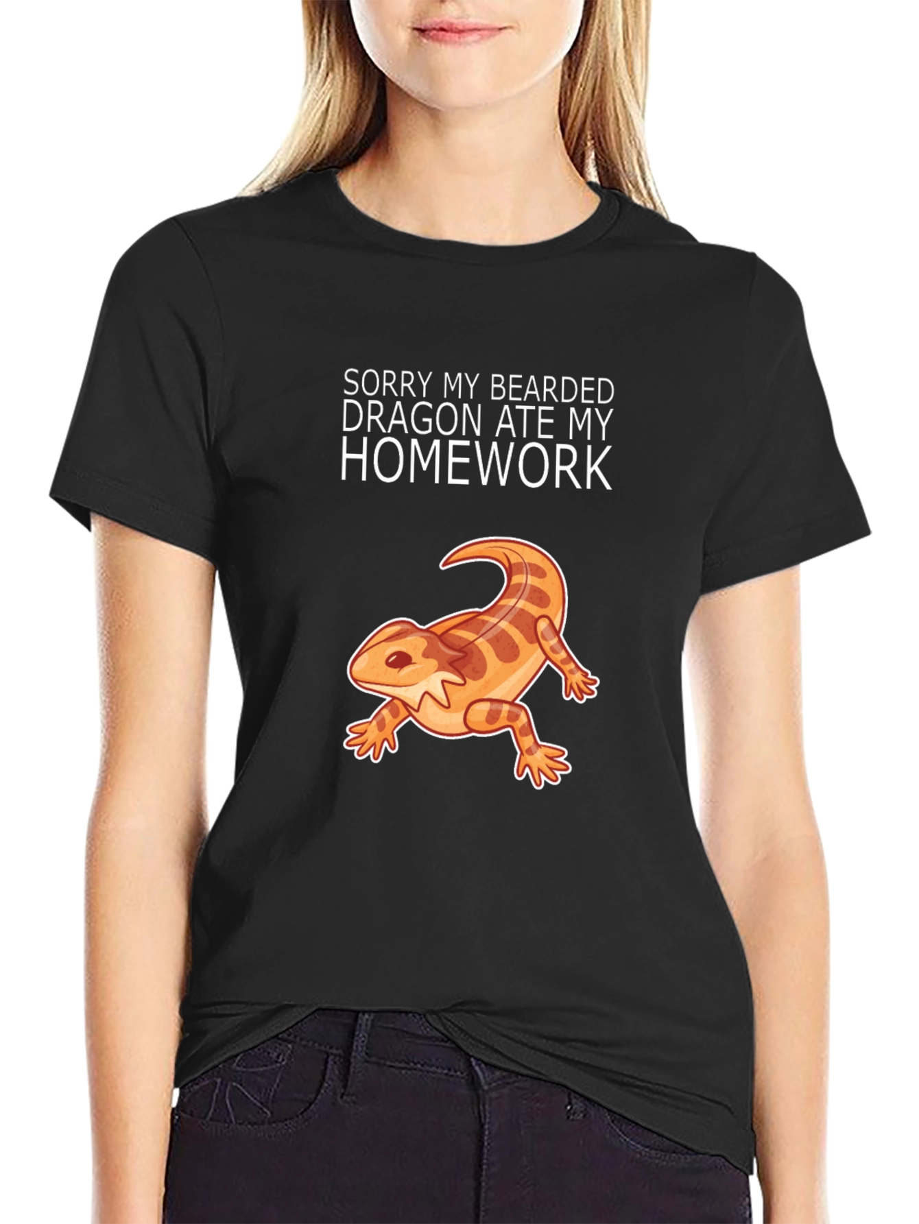 Bearded Dragon Ate My Homework Funny T-Shirt