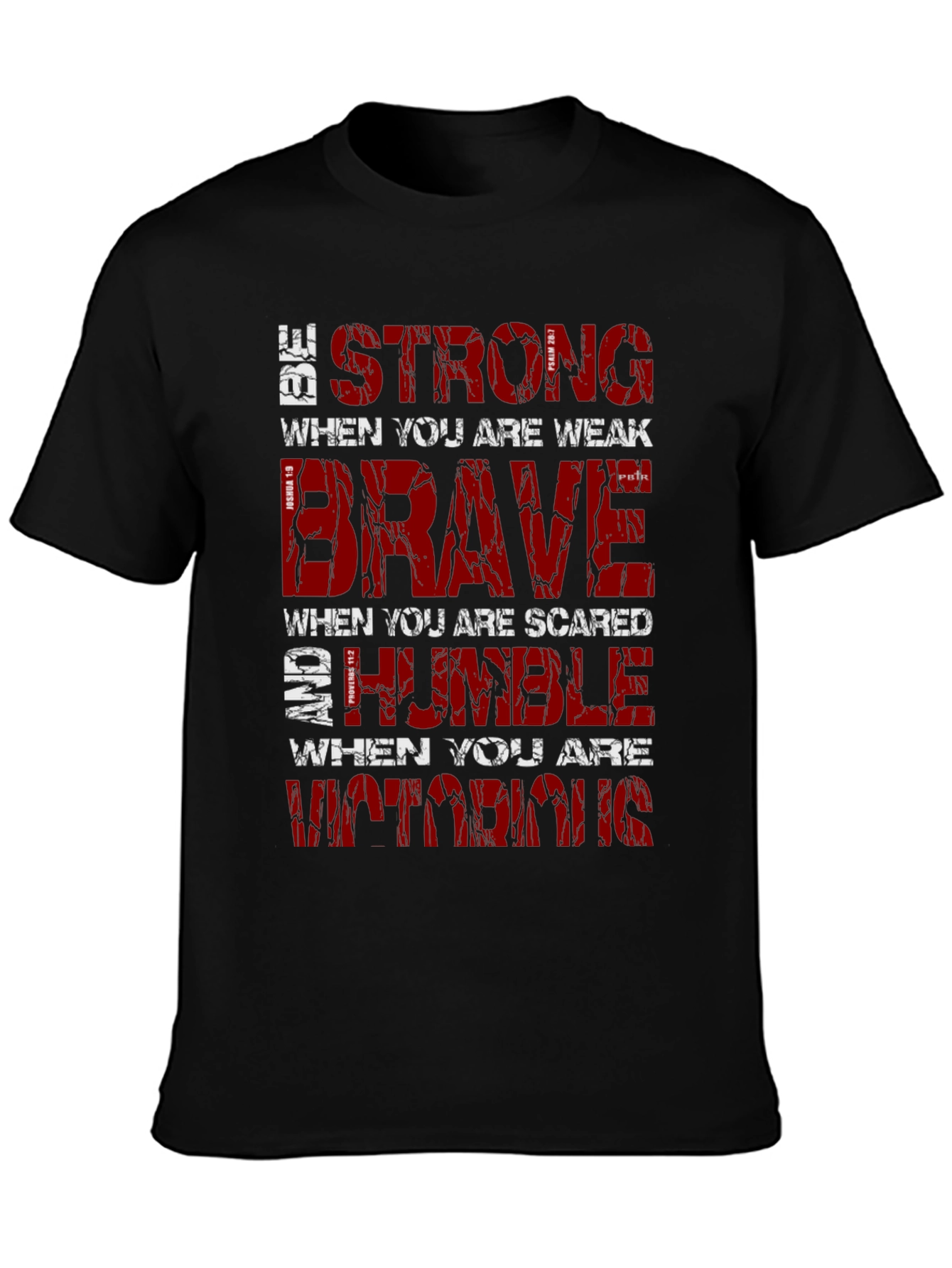 Be Strong Graphic T-Shirt Motivational Christian
