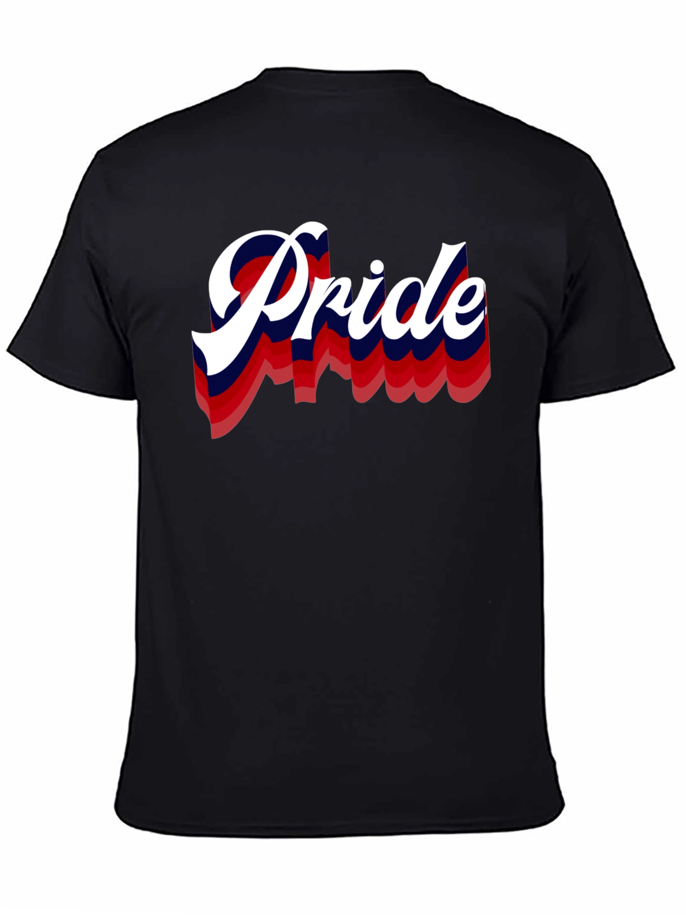 Pride Graphic Print Black T-Shirt