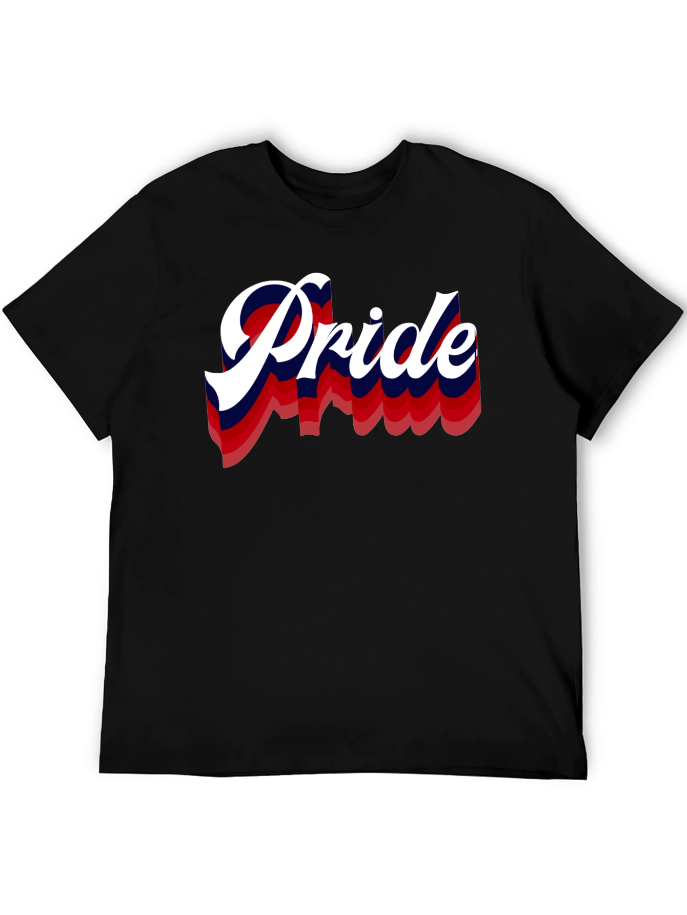 Pride Graphic Print Black T-Shirt