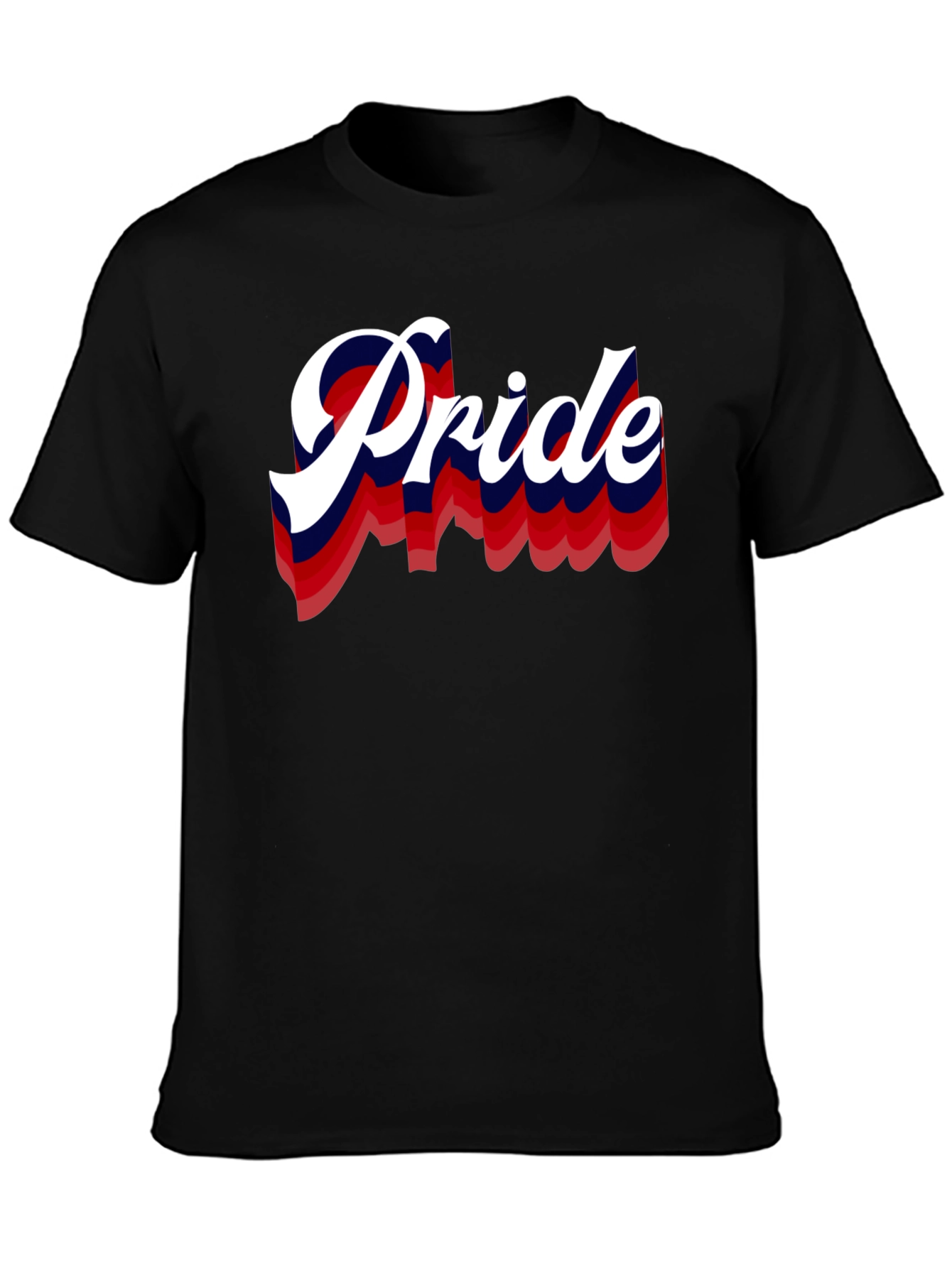 Pride Graphic Print Black T-Shirt