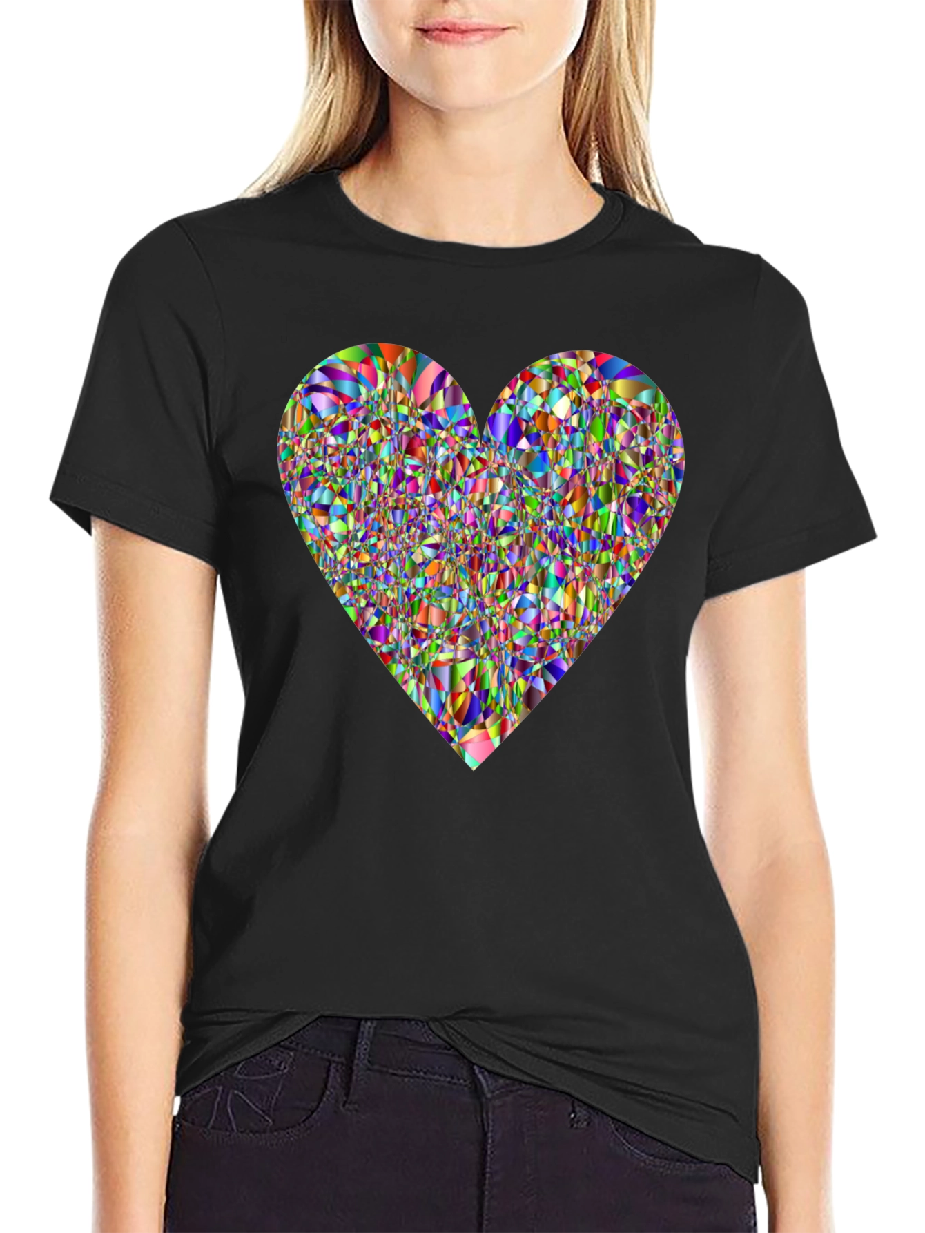 Abstract Heart Graphic Tee