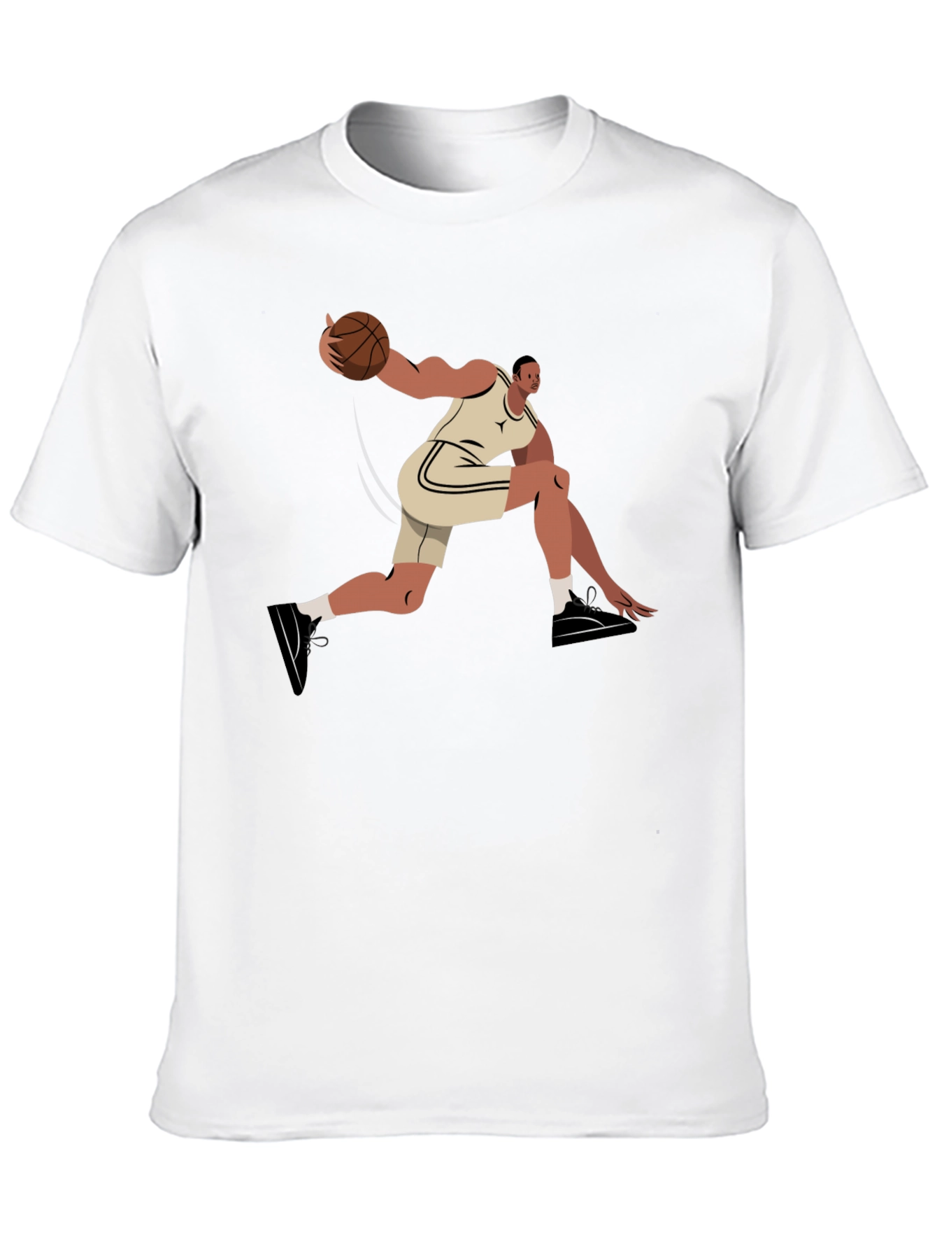 Basketball Player Graphic T-Shirt - Black