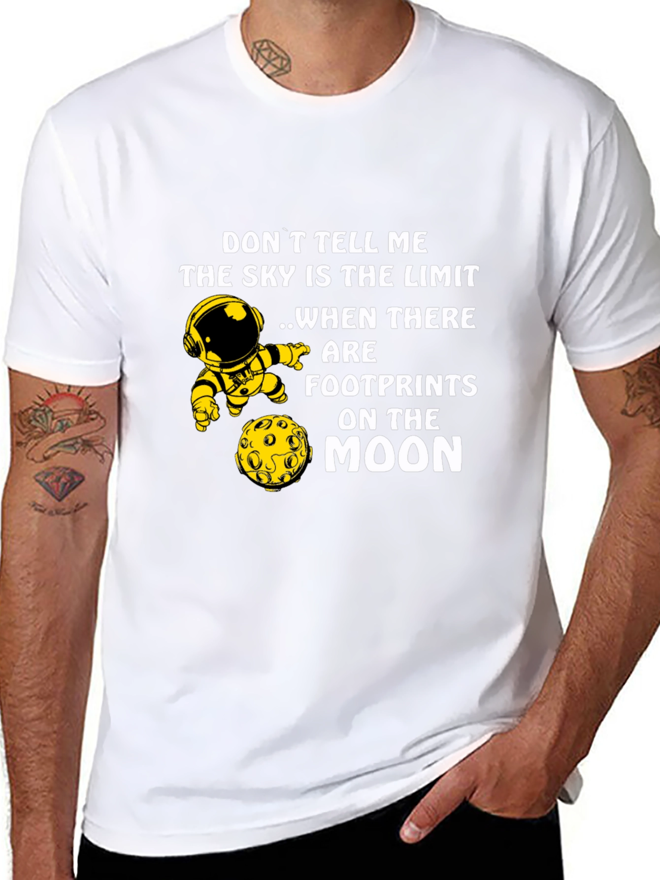 Sky is The Limit Astronaut Graphic T-Shirt