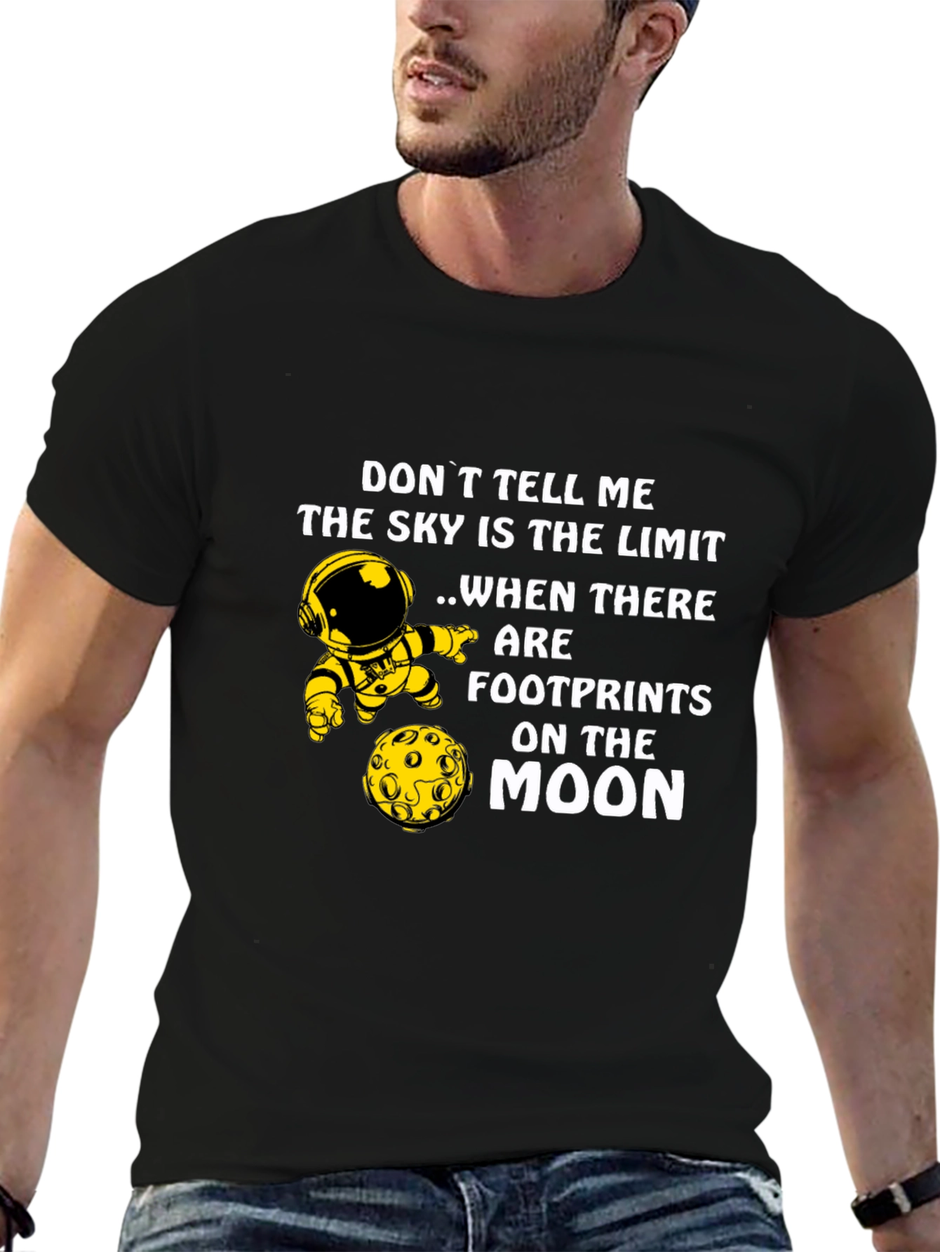 Sky is The Limit Astronaut Graphic T-Shirt