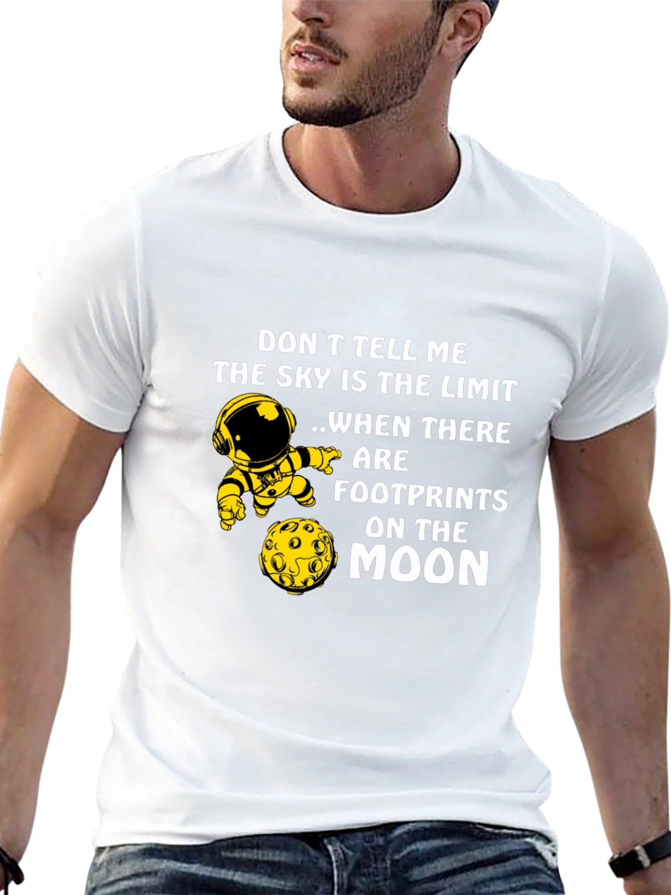 Sky is The Limit Astronaut Graphic T-Shirt