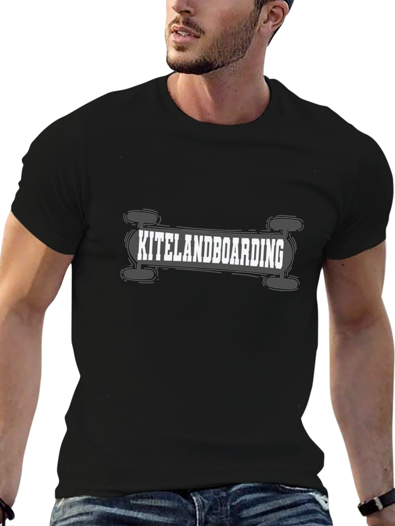 Kite Landboarding Graphic Tee - Black