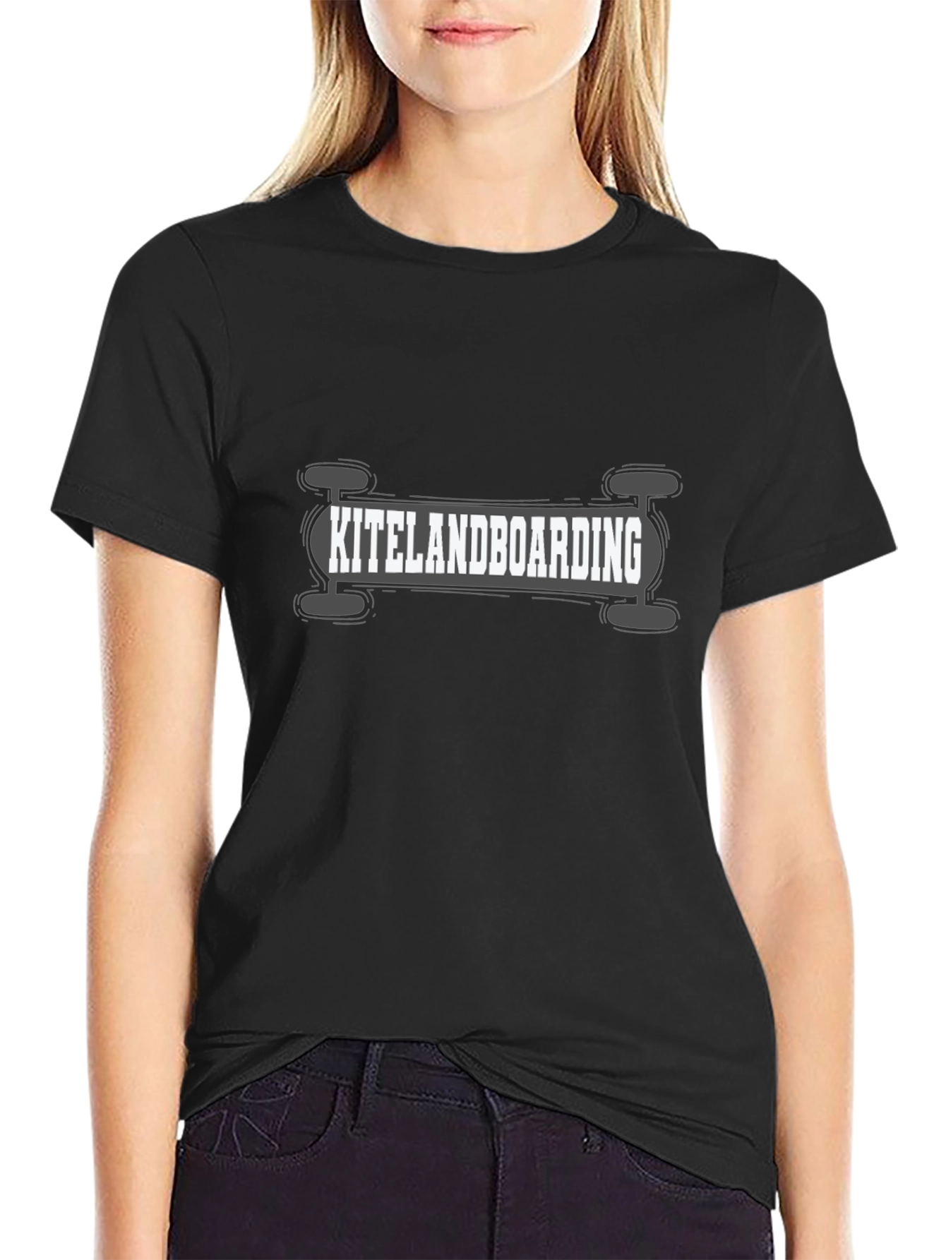 Kite Landboarding Graphic Tee - Black